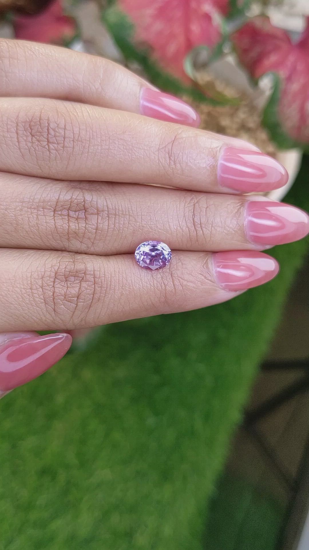 1.66 Ct. Purple Sapphire from Ceylon (Sri Lanka) Size Video