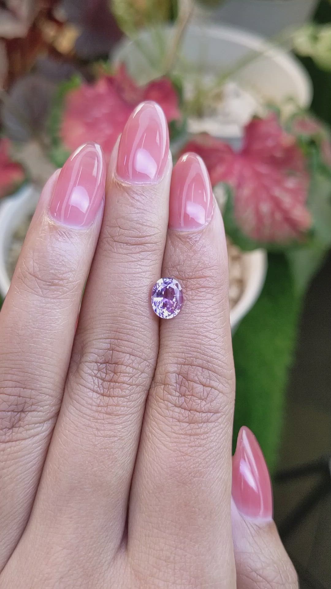 1.66 Ct. Purple Sapphire from Ceylon (Sri Lanka) Size Video