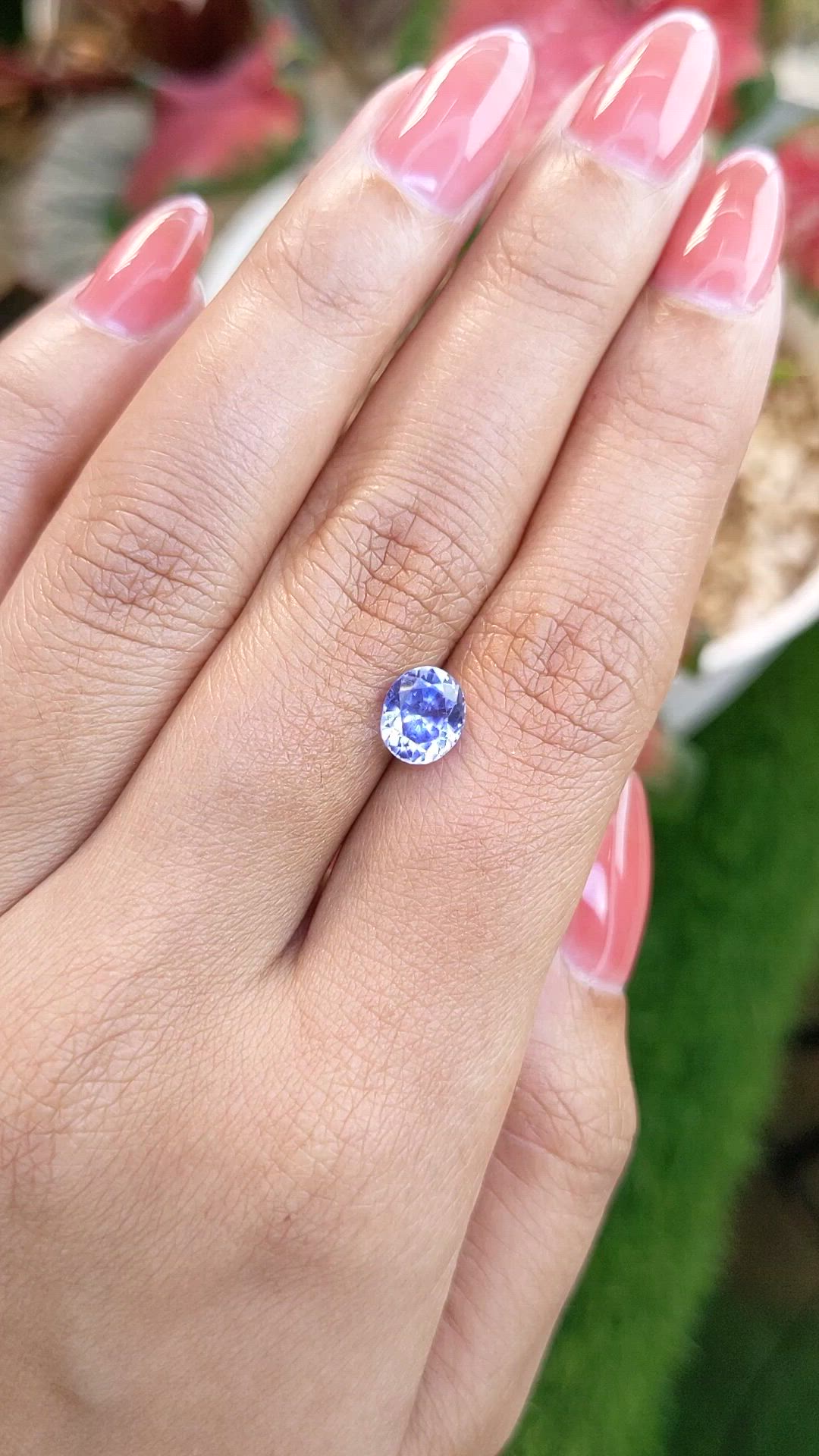 2.01 Ct. Blue Sapphire from Ceylon (Sri Lanka) Size Video