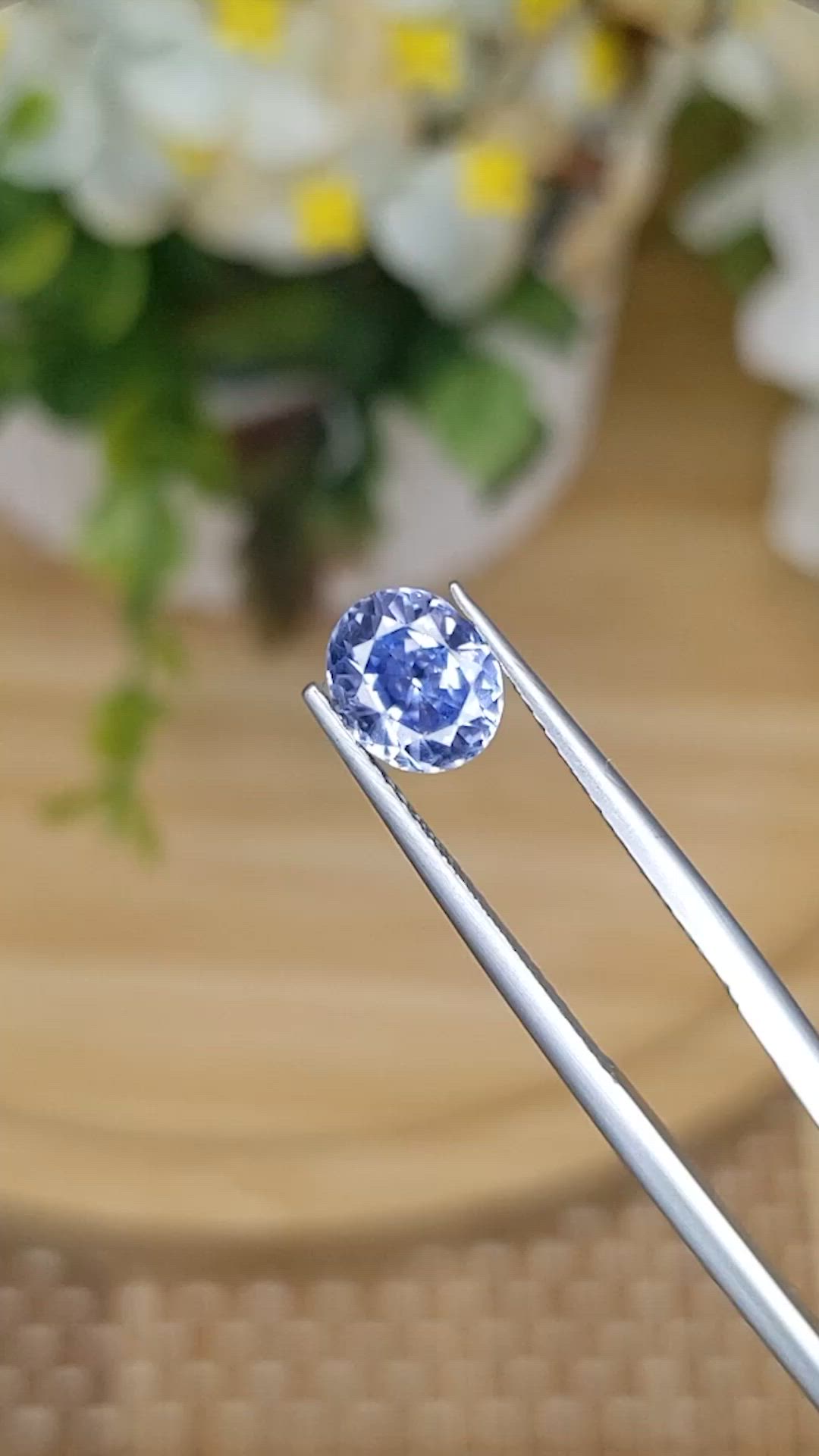 2.01 Ct. Blue Sapphire from Ceylon (Sri Lanka) Size Video
