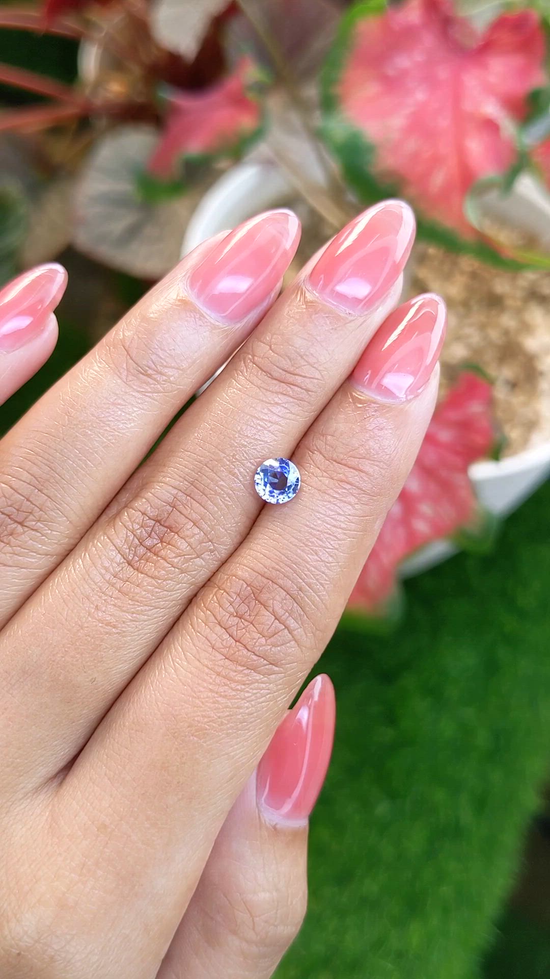 0.97 Ct. Blue Sapphire from Ceylon (Sri Lanka) Size Video