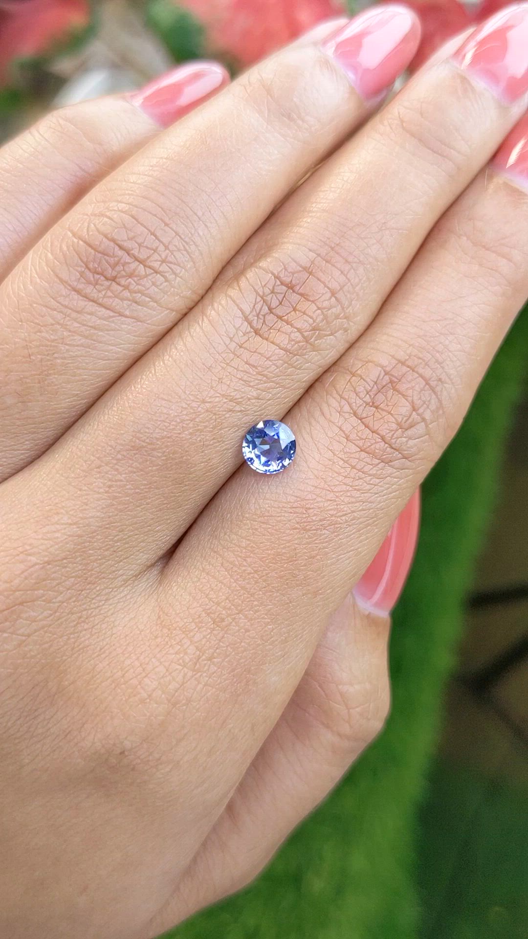 0.97 Ct. Blue Sapphire from Ceylon (Sri Lanka) Size Video
