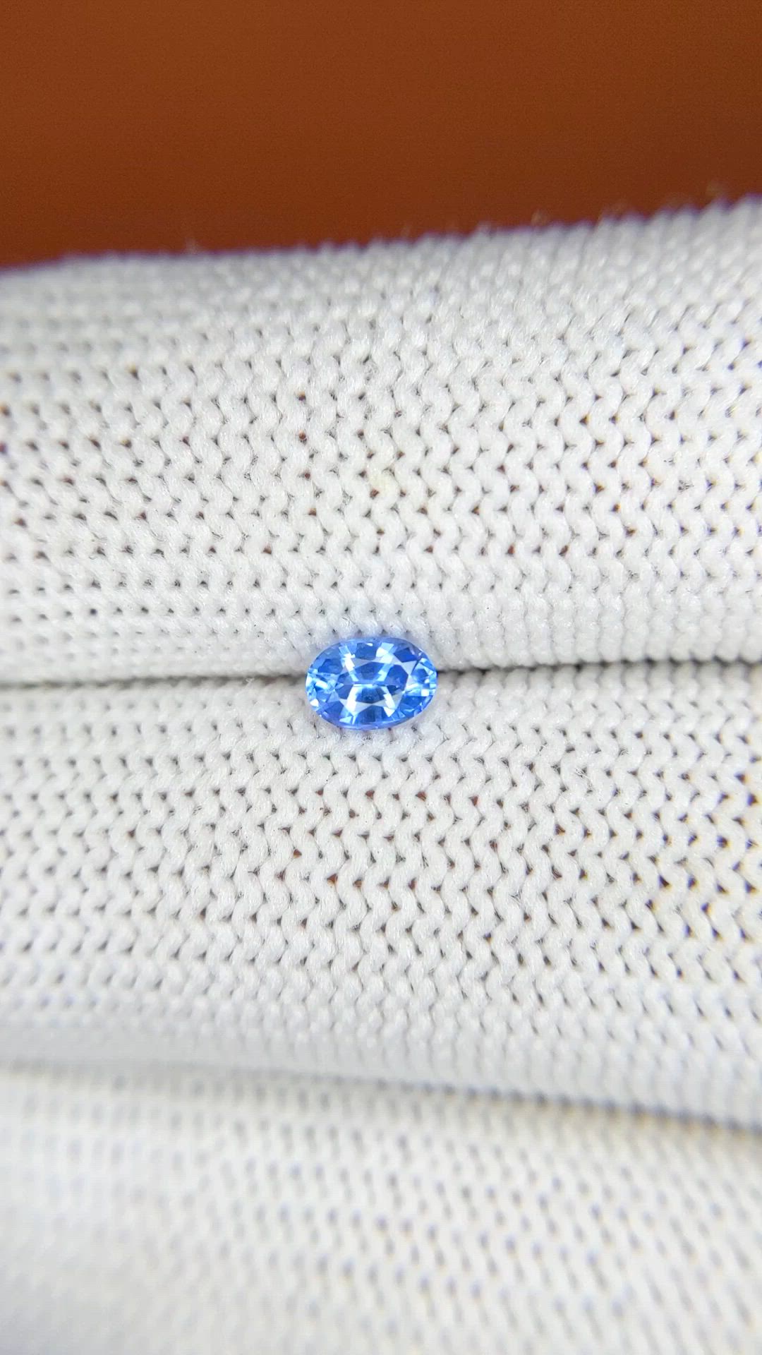 0.36 Ct. Blue Sapphire from Ceylon (Sri Lanka) Size Video