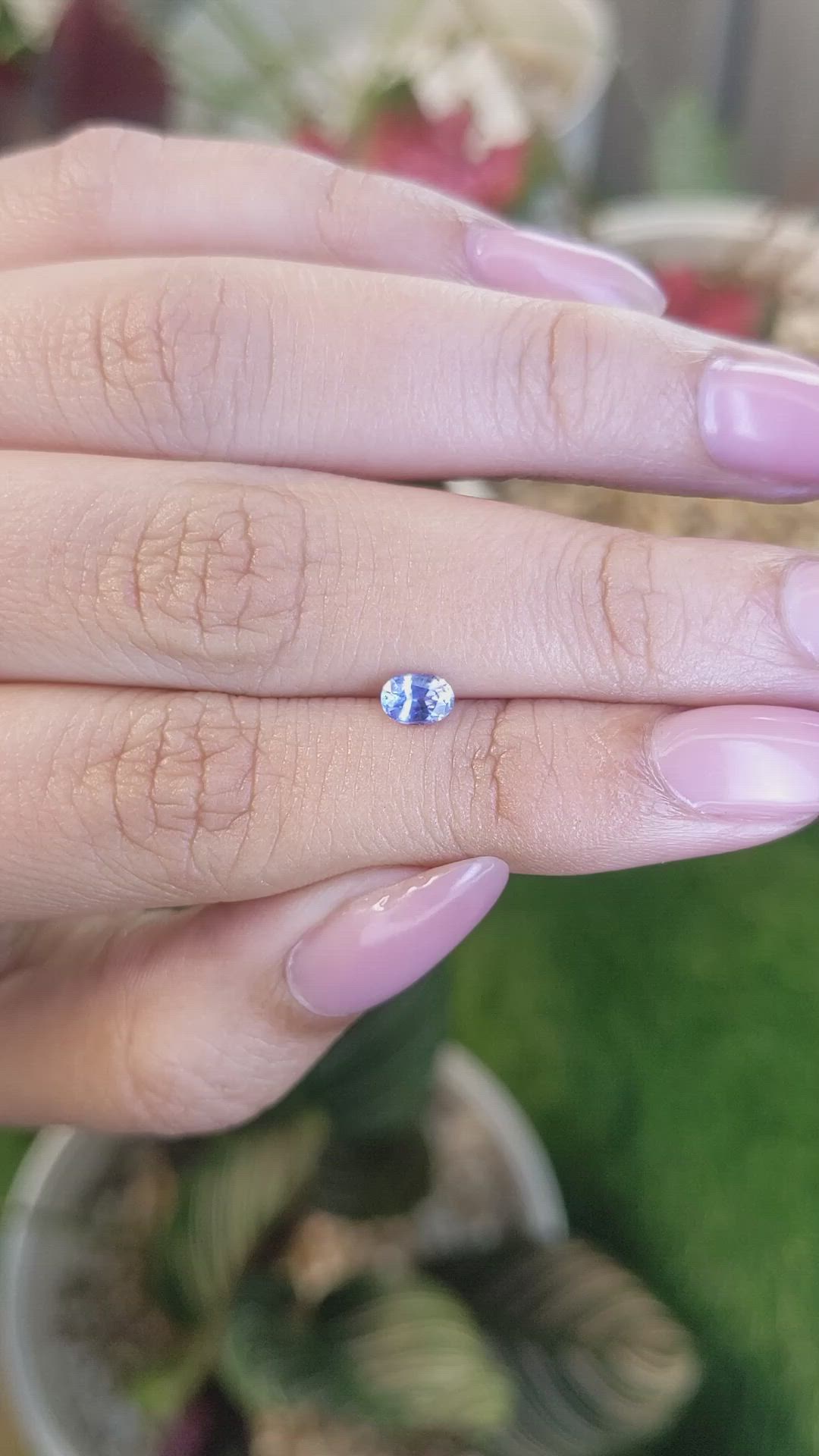 0.36 Ct. Blue Sapphire from Ceylon (Sri Lanka) Size Video