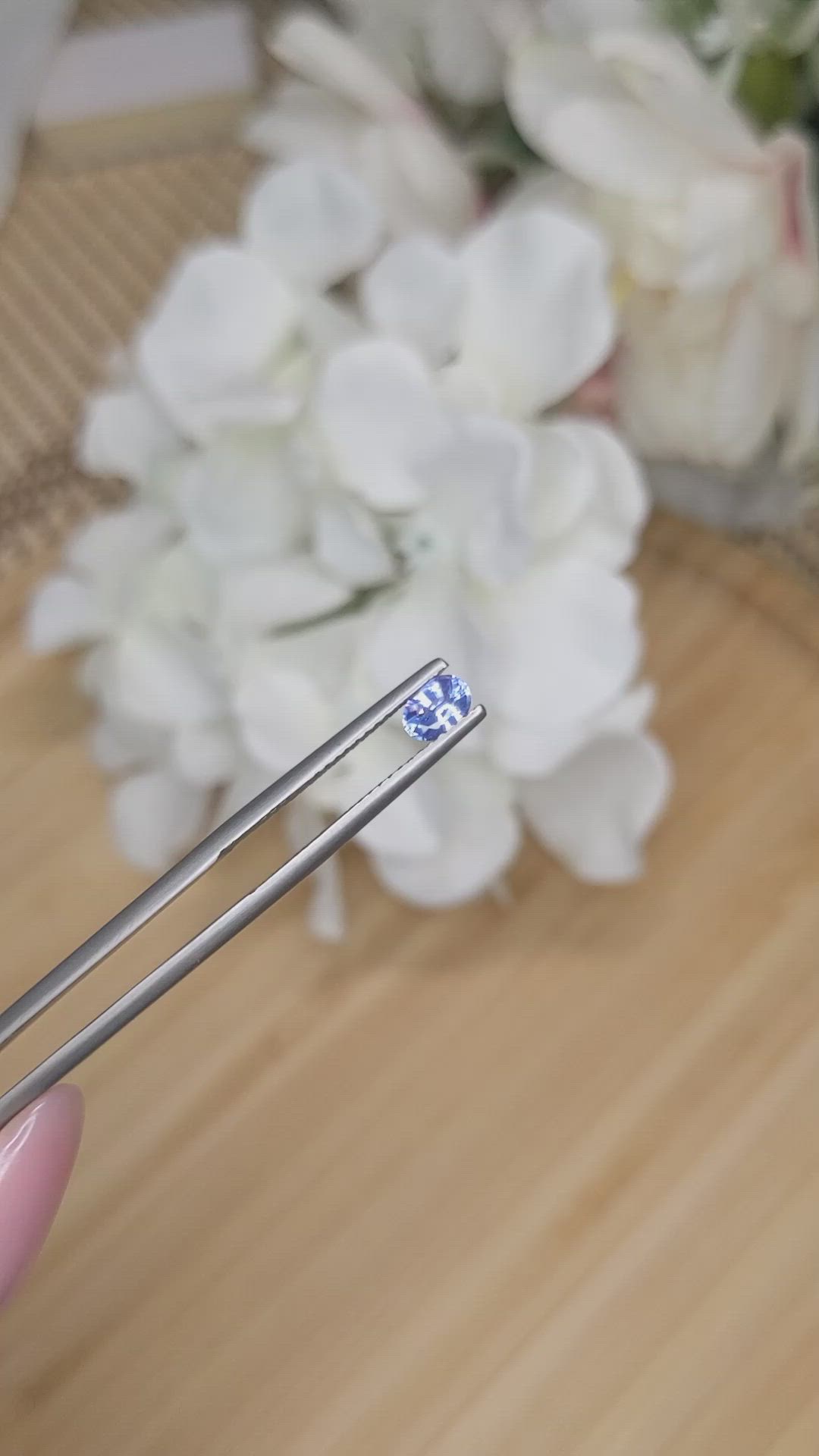 0.36 Ct. Blue Sapphire from Ceylon (Sri Lanka) Size Video