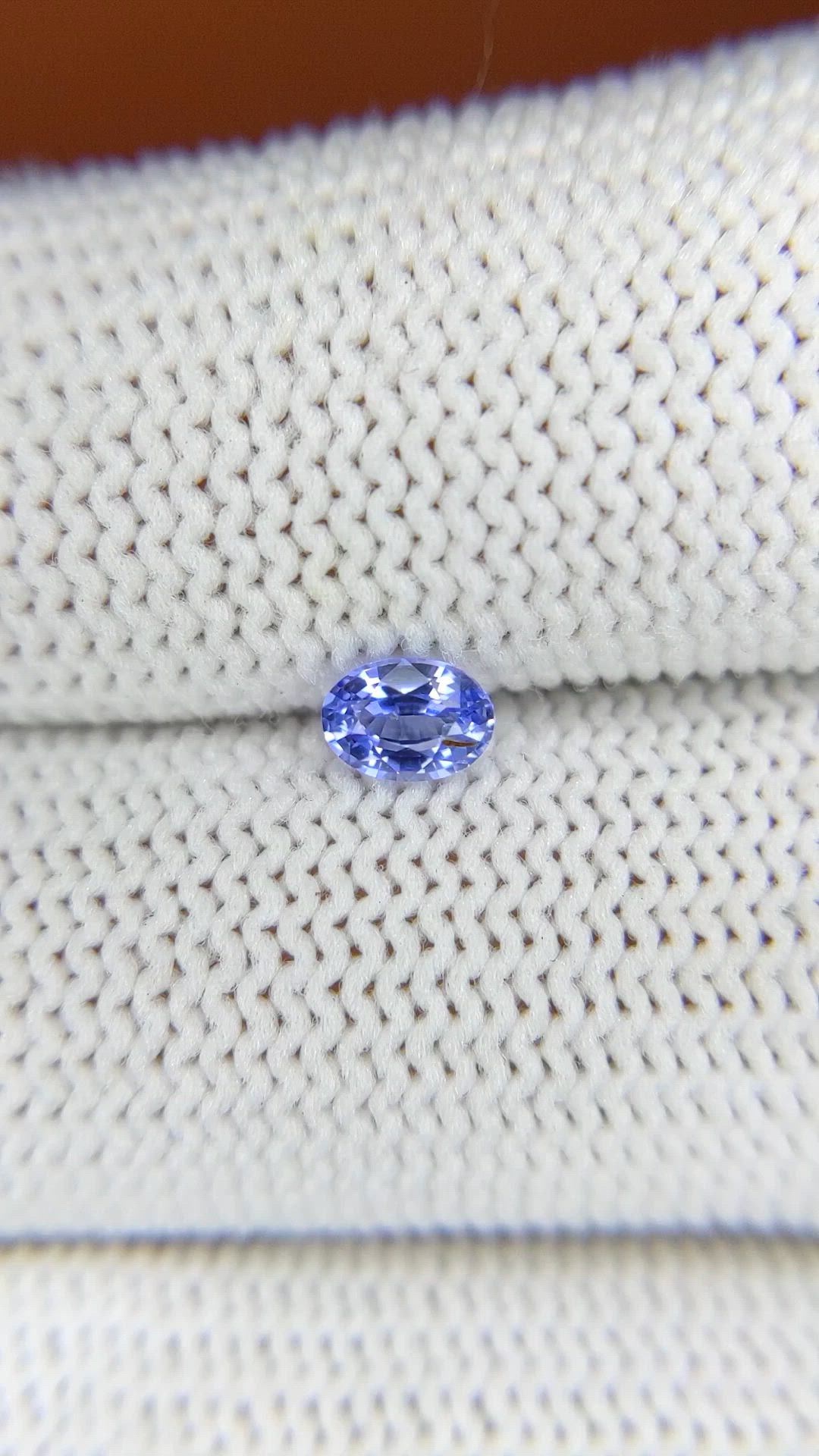 0.39 Ct. Blue Sapphire from Ceylon (Sri Lanka) Size Video