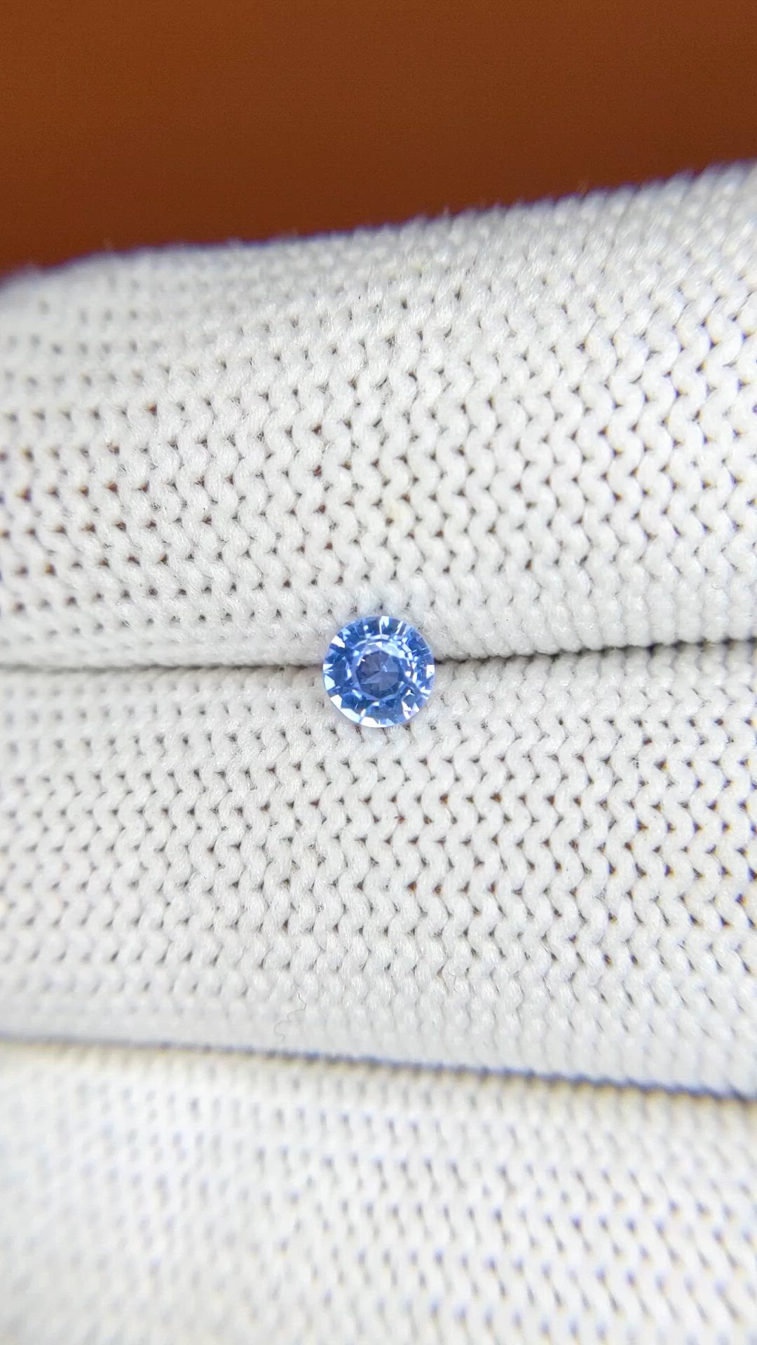 0.35 Ct. Blue Sapphire from Ceylon (Sri Lanka) Size Video