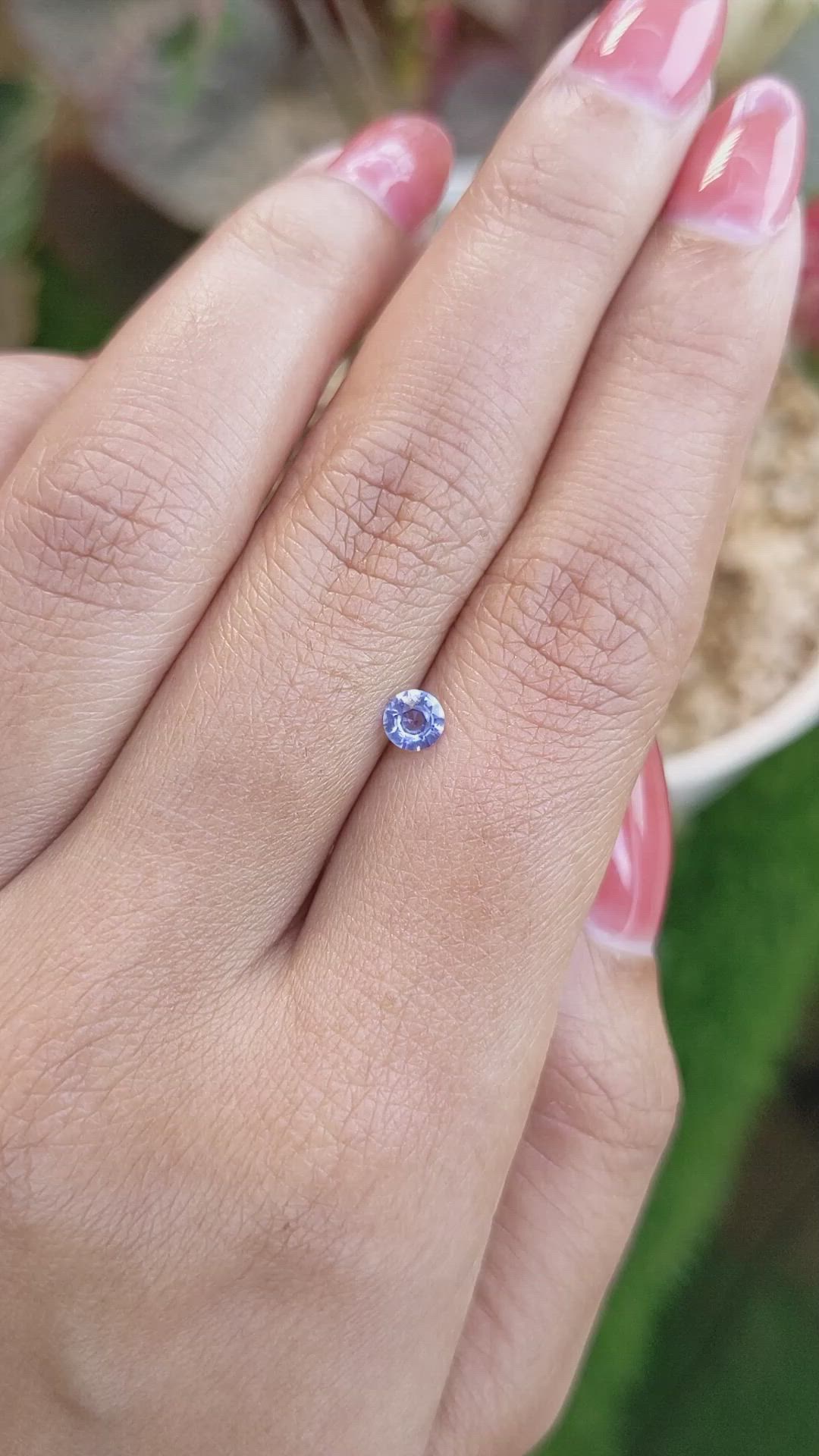 0.35 Ct. Blue Sapphire from Ceylon (Sri Lanka) Size Video