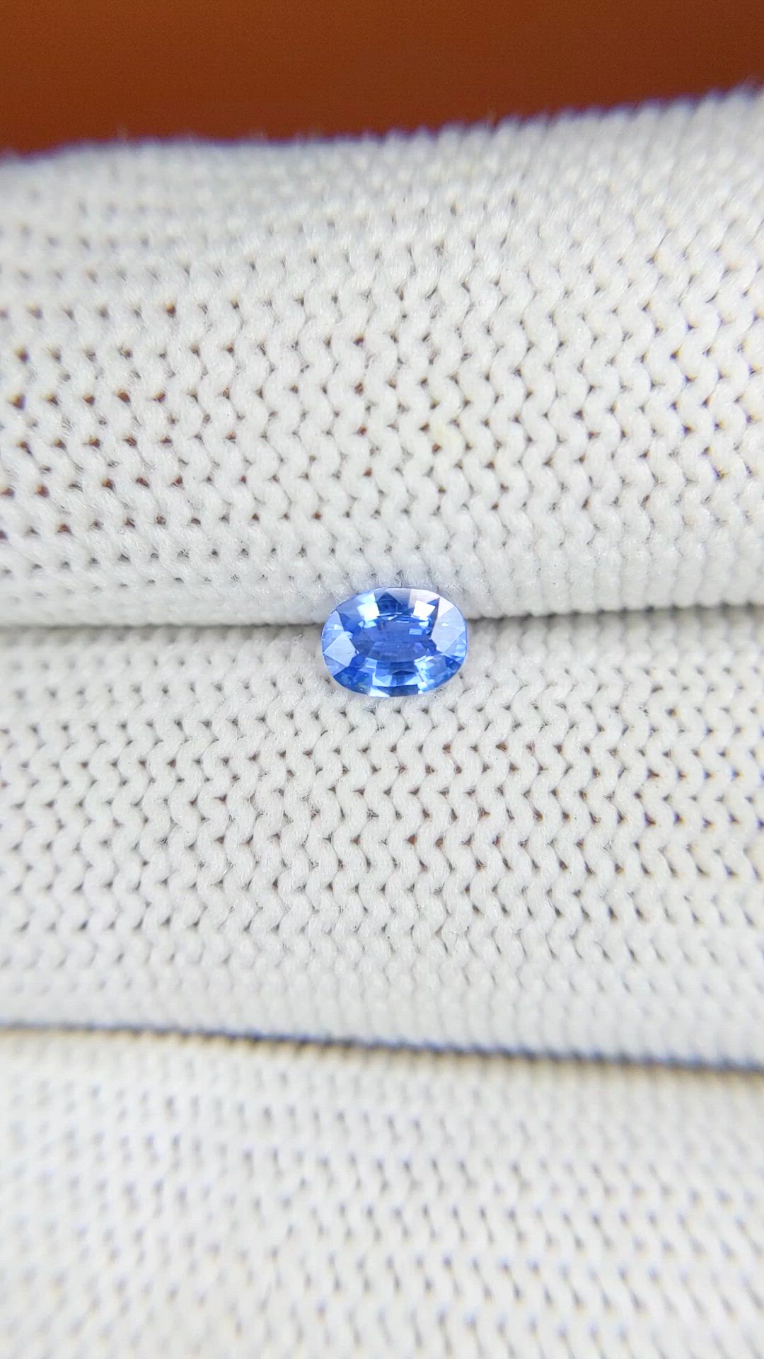 0.35 Ct. Blue Sapphire from Ceylon (Sri Lanka) Size Video