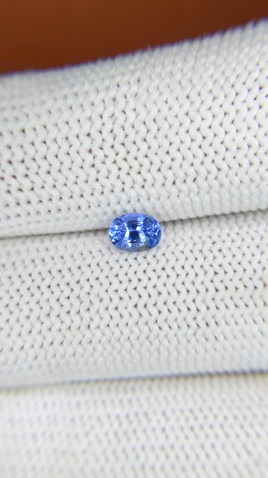 0.46 Ct. Blue Sapphire from Ceylon (Sri Lanka) Size Video