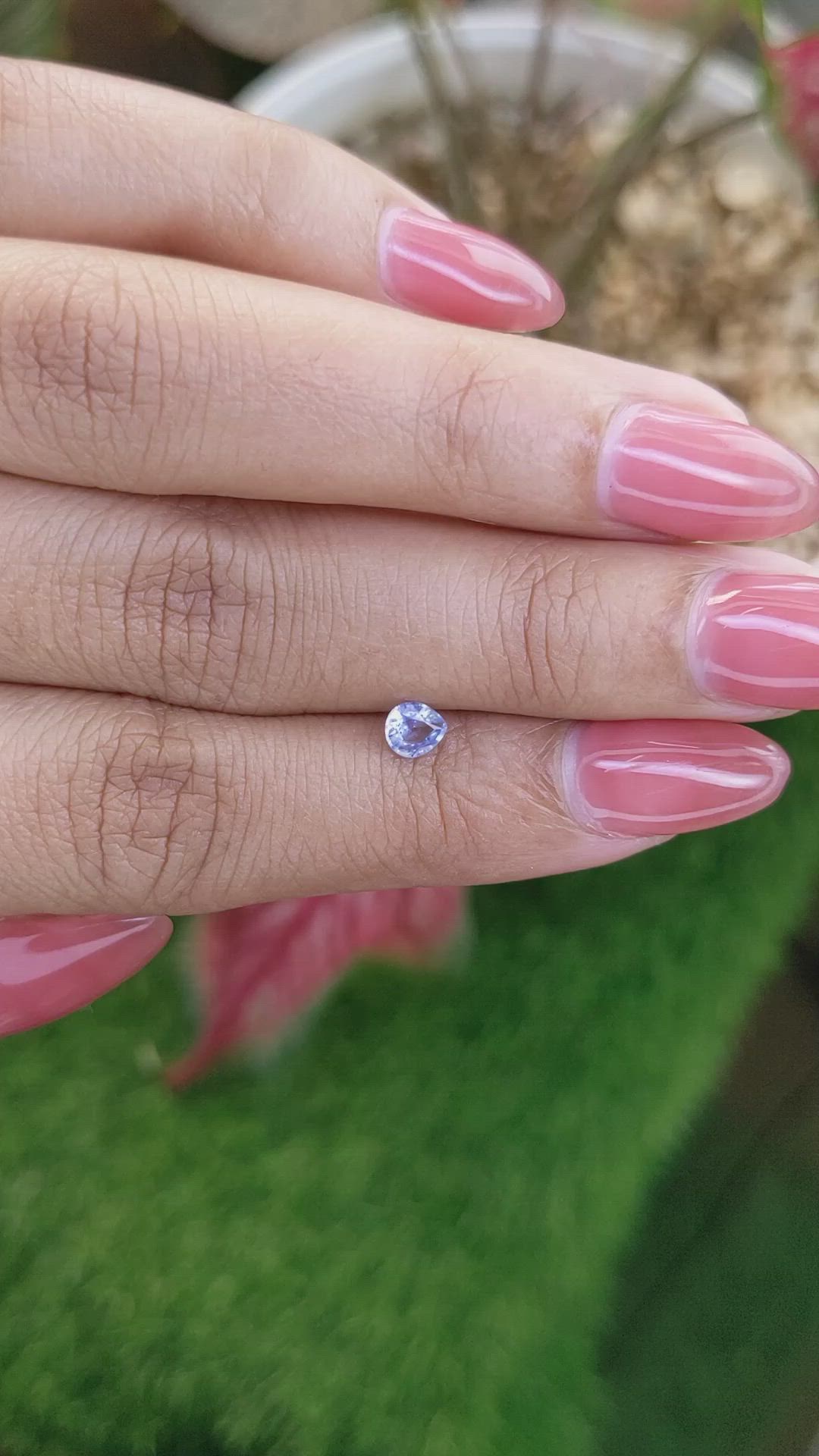 0.30 Ct. Blue Sapphire from Ceylon (Sri Lanka) Size Video