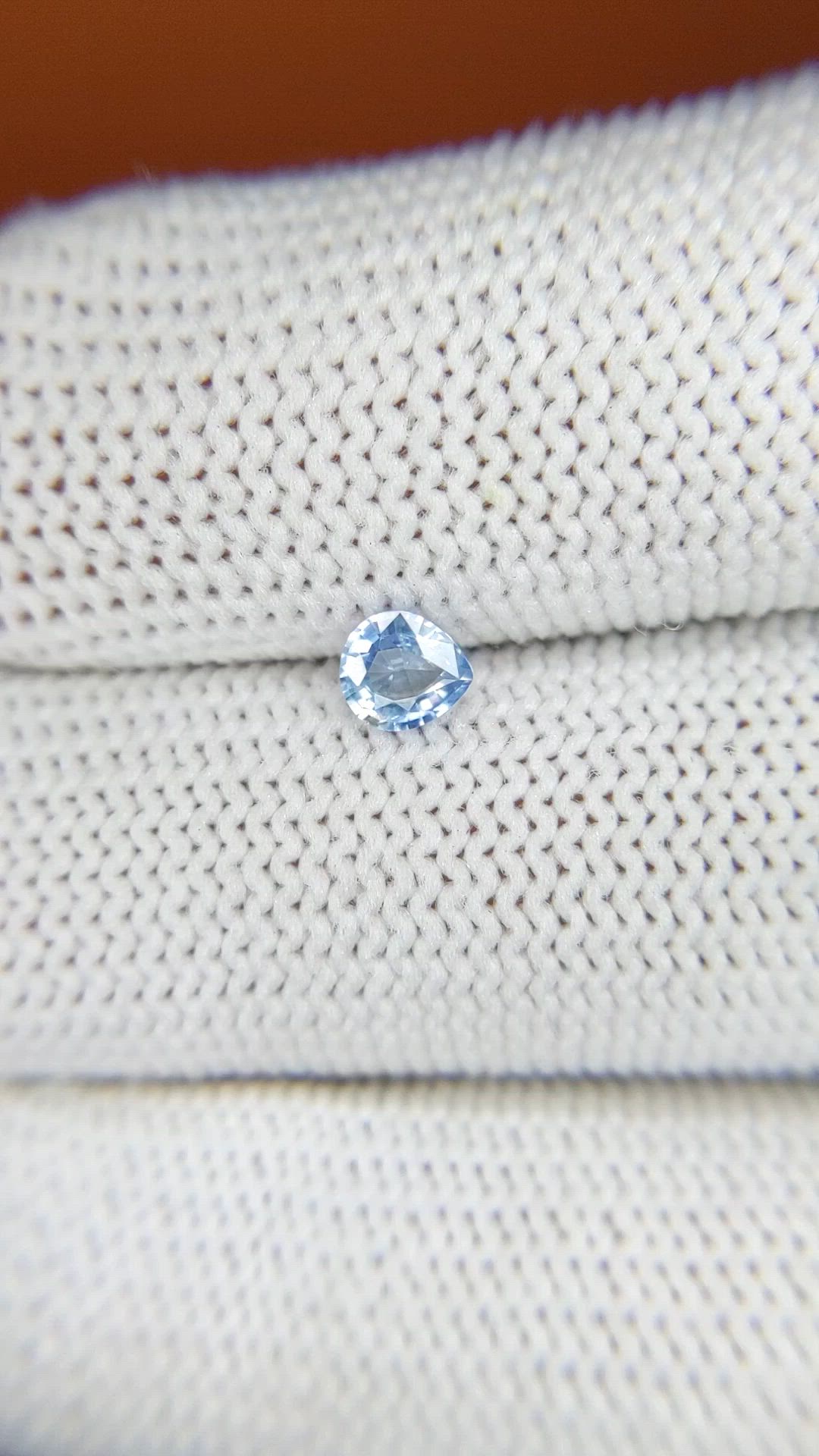 0.30 Ct. Blue Sapphire from Ceylon (Sri Lanka) Size Video