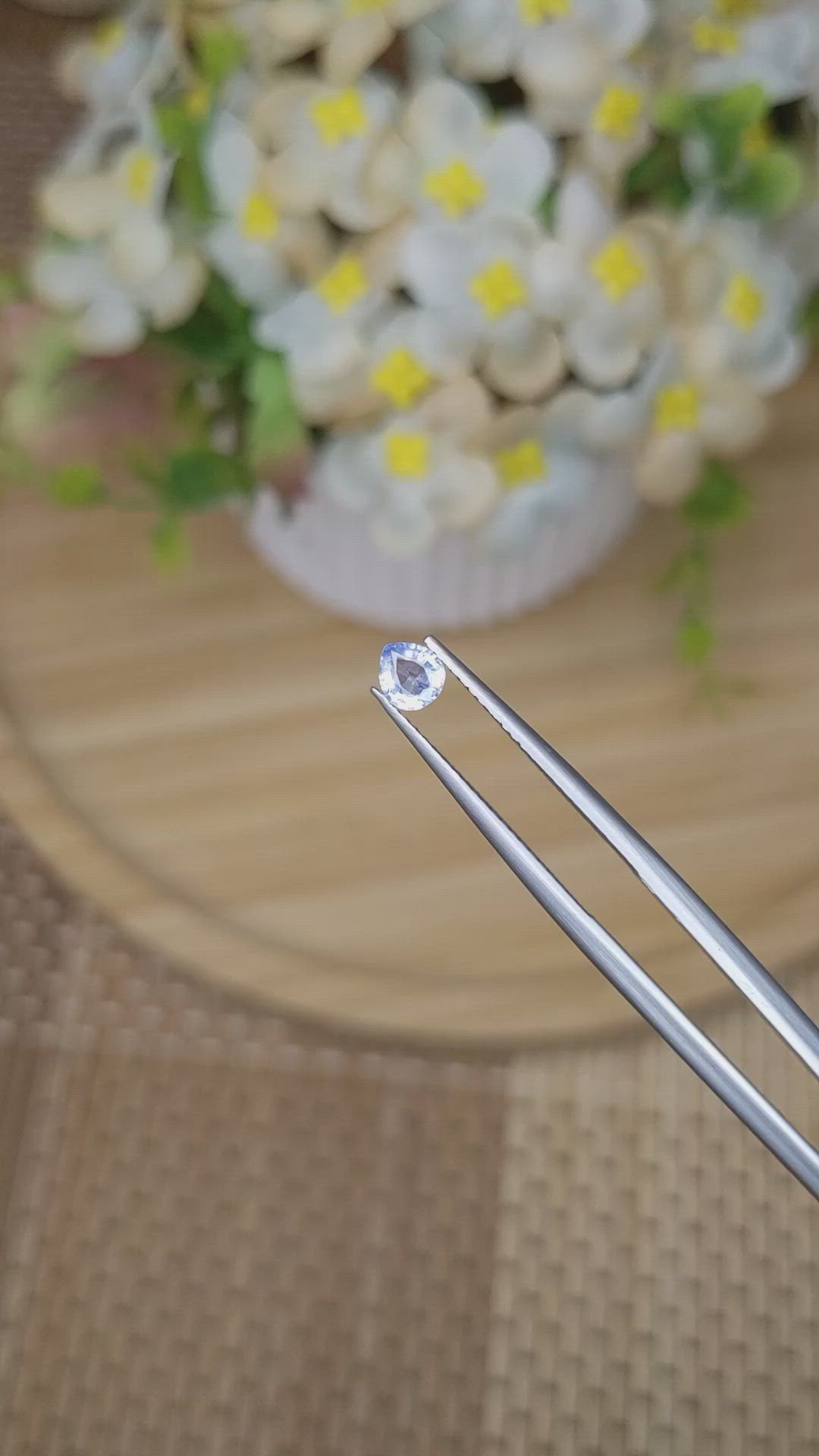 0.30 Ct. Blue Sapphire from Ceylon (Sri Lanka) Size Video