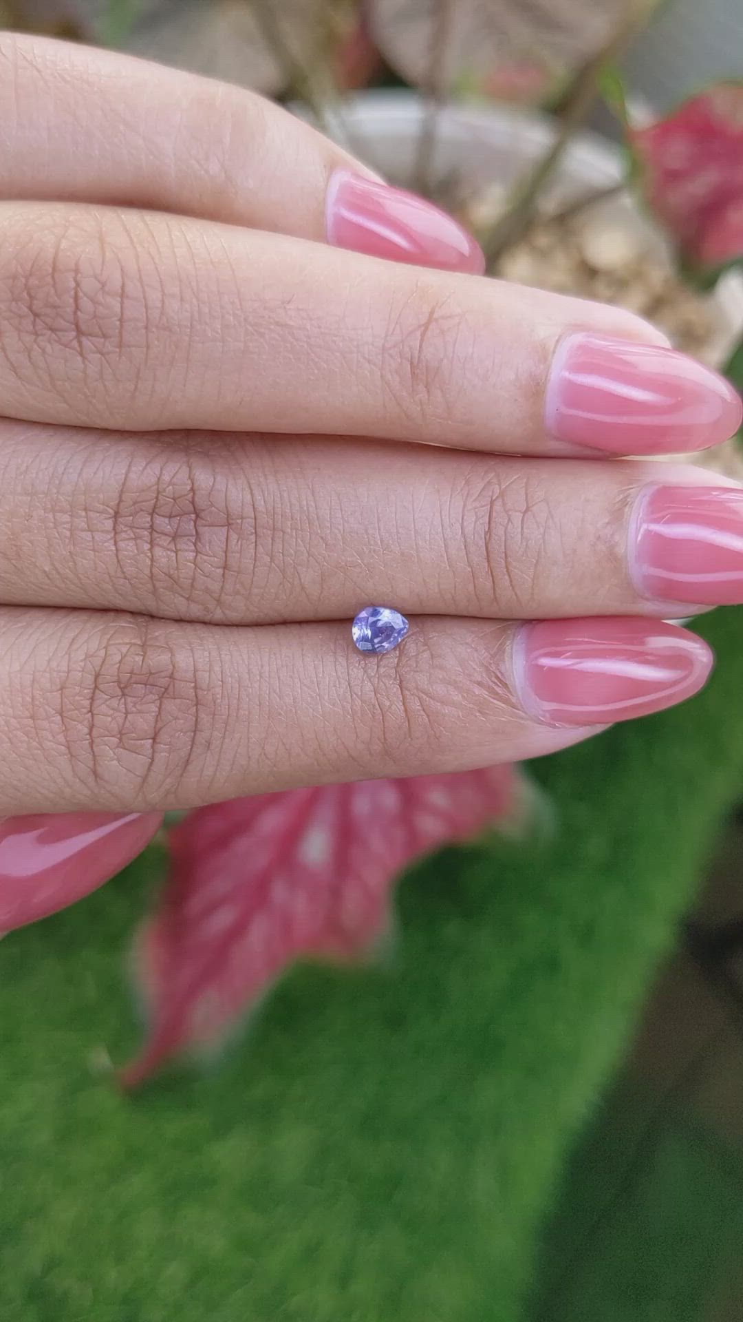 0.43 Ct. Blue Sapphire from Ceylon (Sri Lanka) Size Video