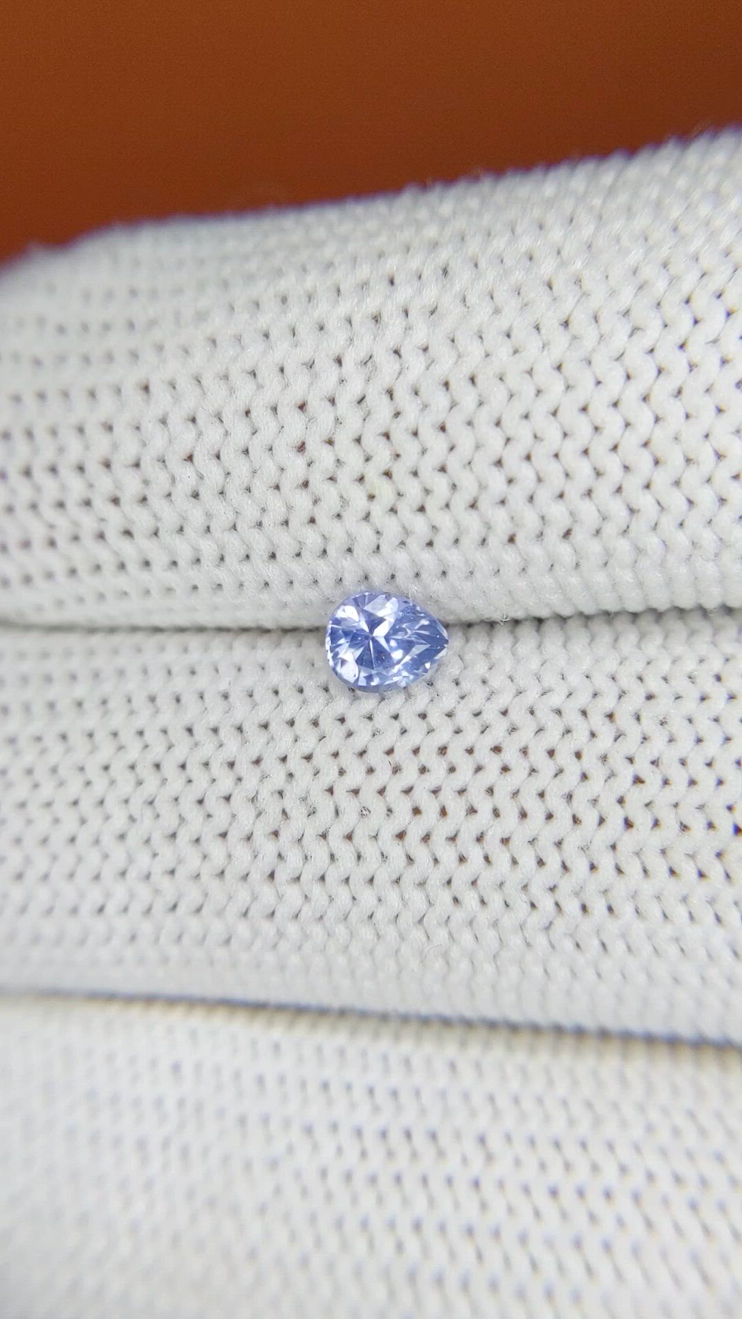 0.43 Ct. Blue Sapphire from Ceylon (Sri Lanka) Size Video