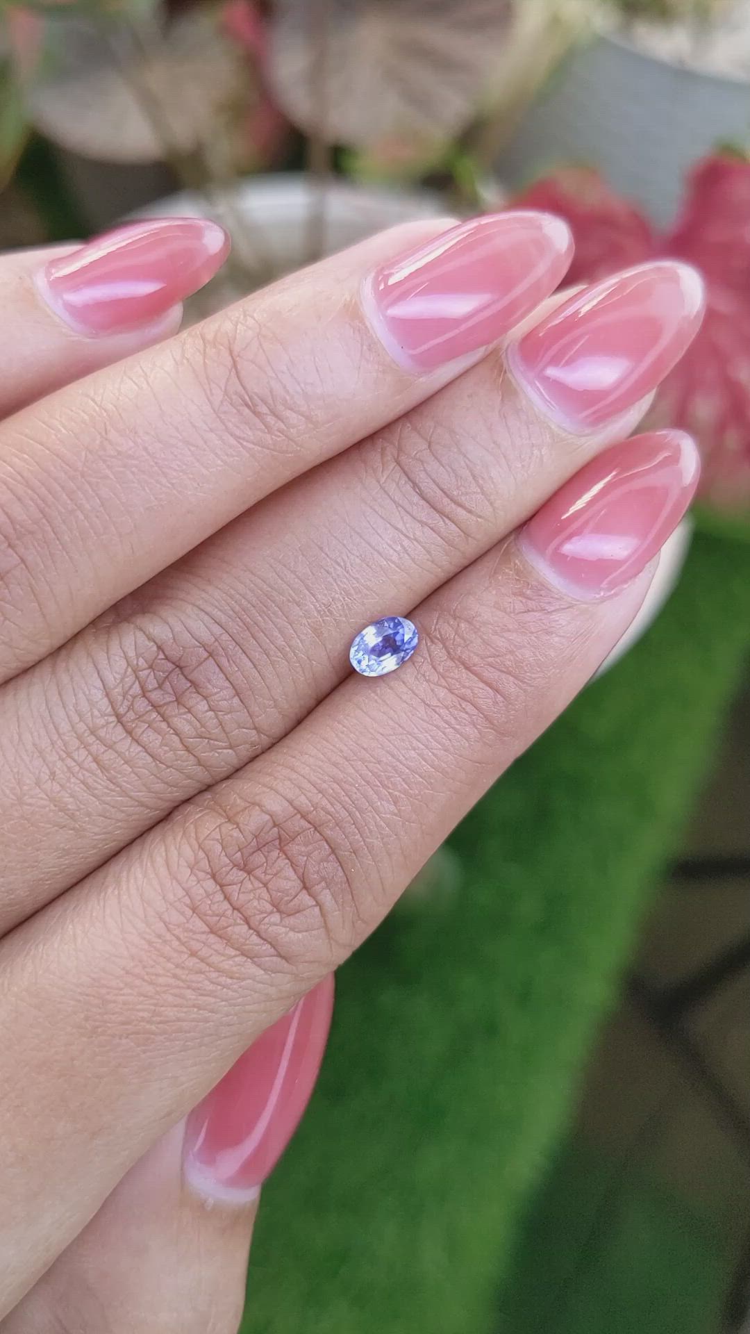 0.51 Ct. Blue Sapphire from Ceylon (Sri Lanka) Size Video