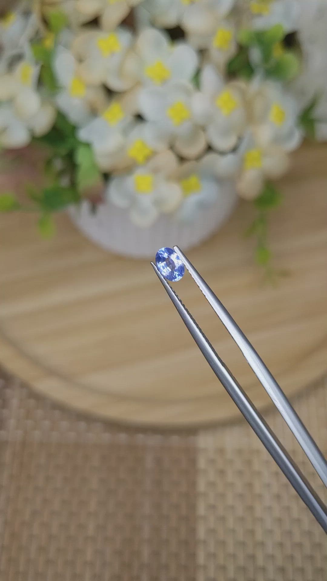 0.51 Ct. Blue Sapphire from Ceylon (Sri Lanka) Size Video