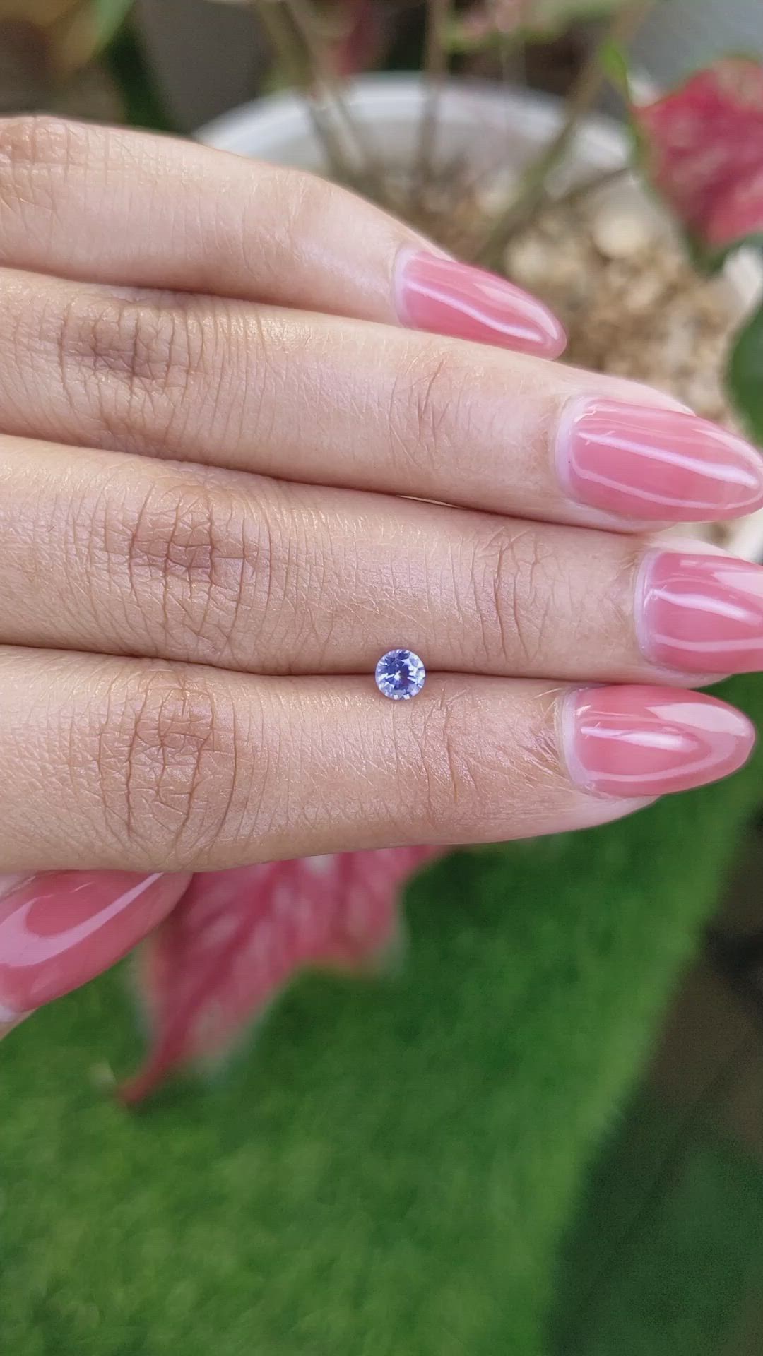0.32 Ct. Blue Sapphire from Ceylon (Sri Lanka) Size Video
