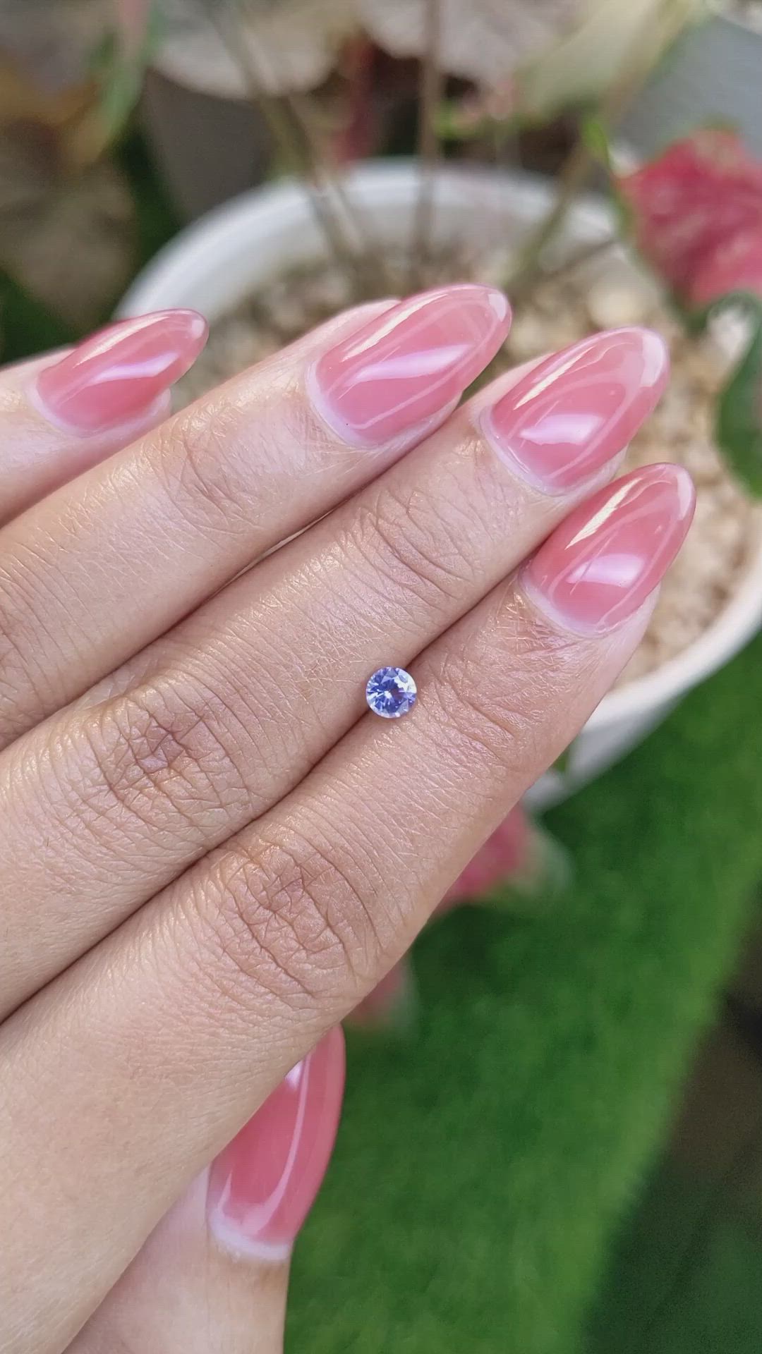 0.32 Ct. Blue Sapphire from Ceylon (Sri Lanka) Size Video
