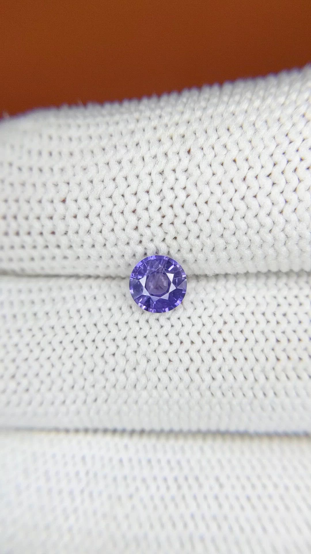 0.70 Ct. Purple Sapphire from Ceylon (Sri Lanka) Size Video