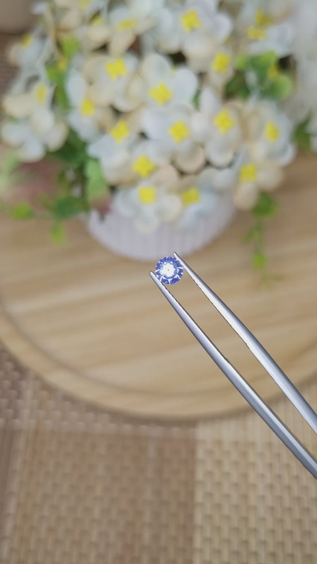 0.36 Ct. Blue Sapphire from Ceylon (Sri Lanka) Size Video