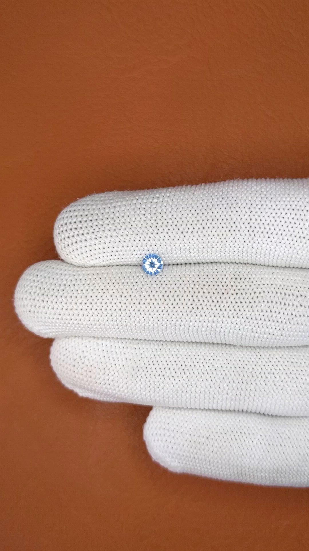 0.36 Ct. Blue Sapphire from Ceylon (Sri Lanka) Size Video