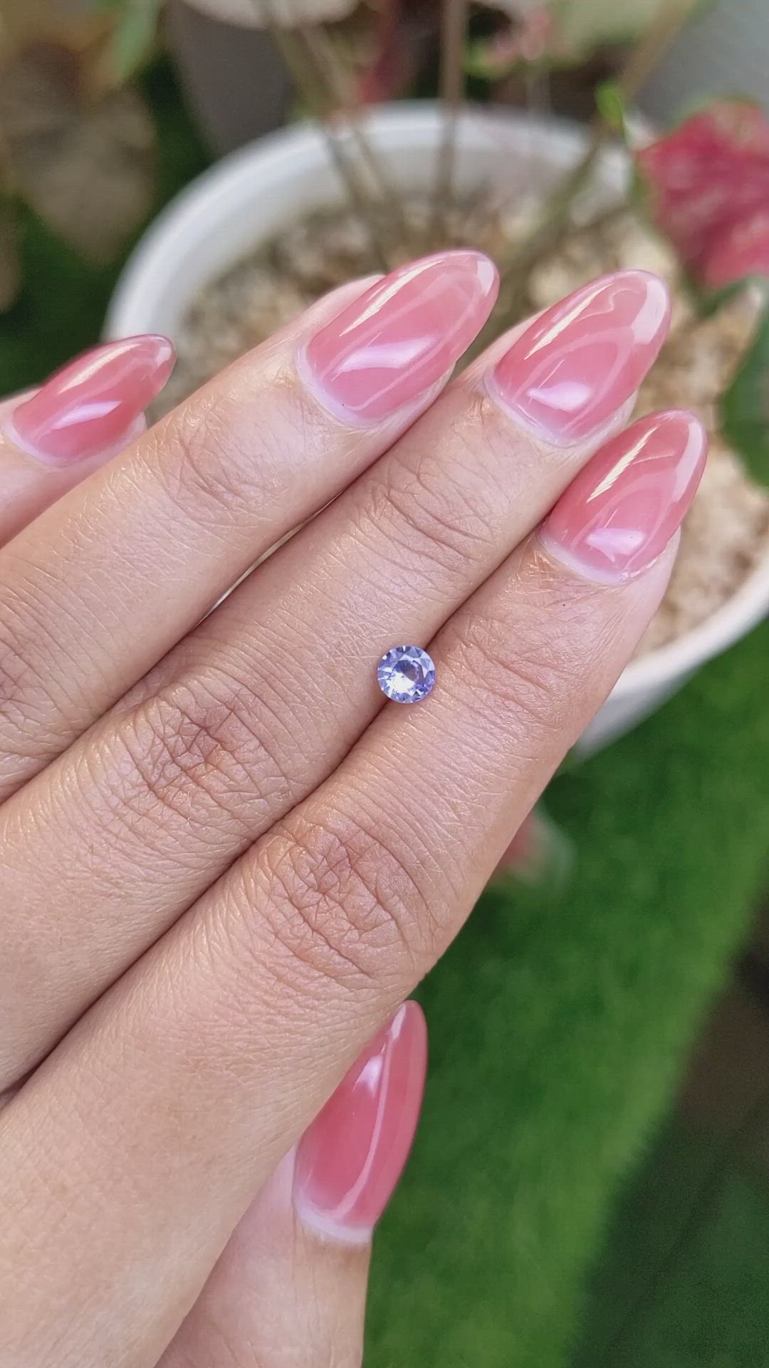 0.36 Ct. Blue Sapphire from Ceylon (Sri Lanka) Size Video