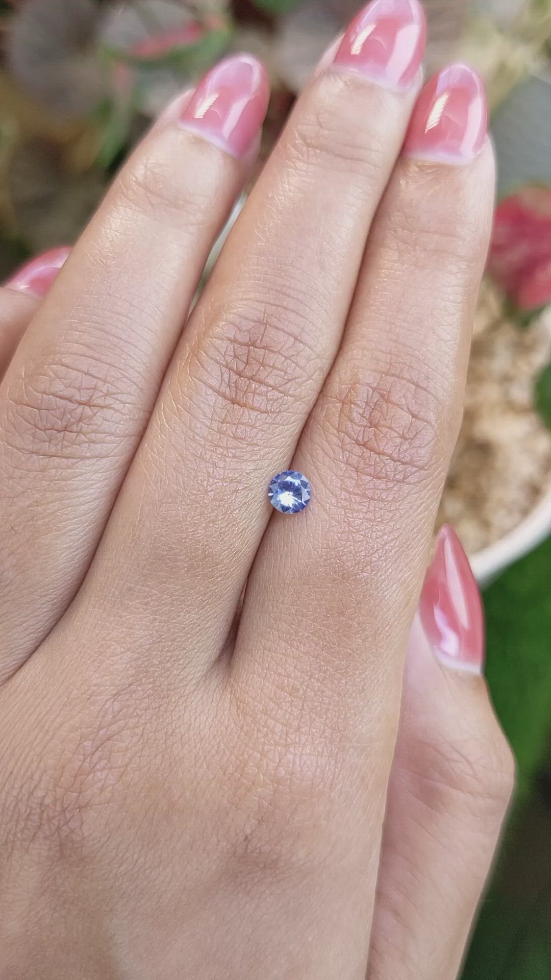 0.36 Ct. Blue Sapphire from Ceylon (Sri Lanka) Size Video
