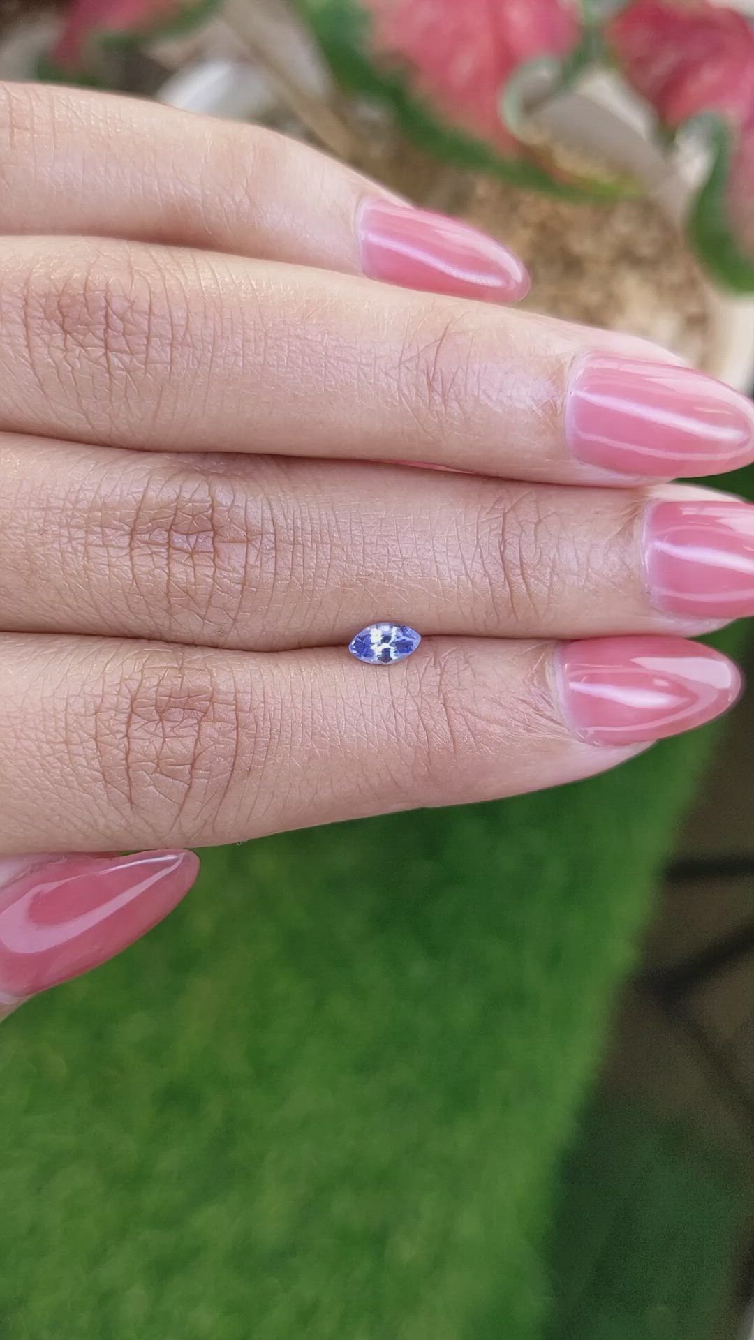 0.36 Ct. Blue Sapphire from Ceylon (Sri Lanka) Size Video