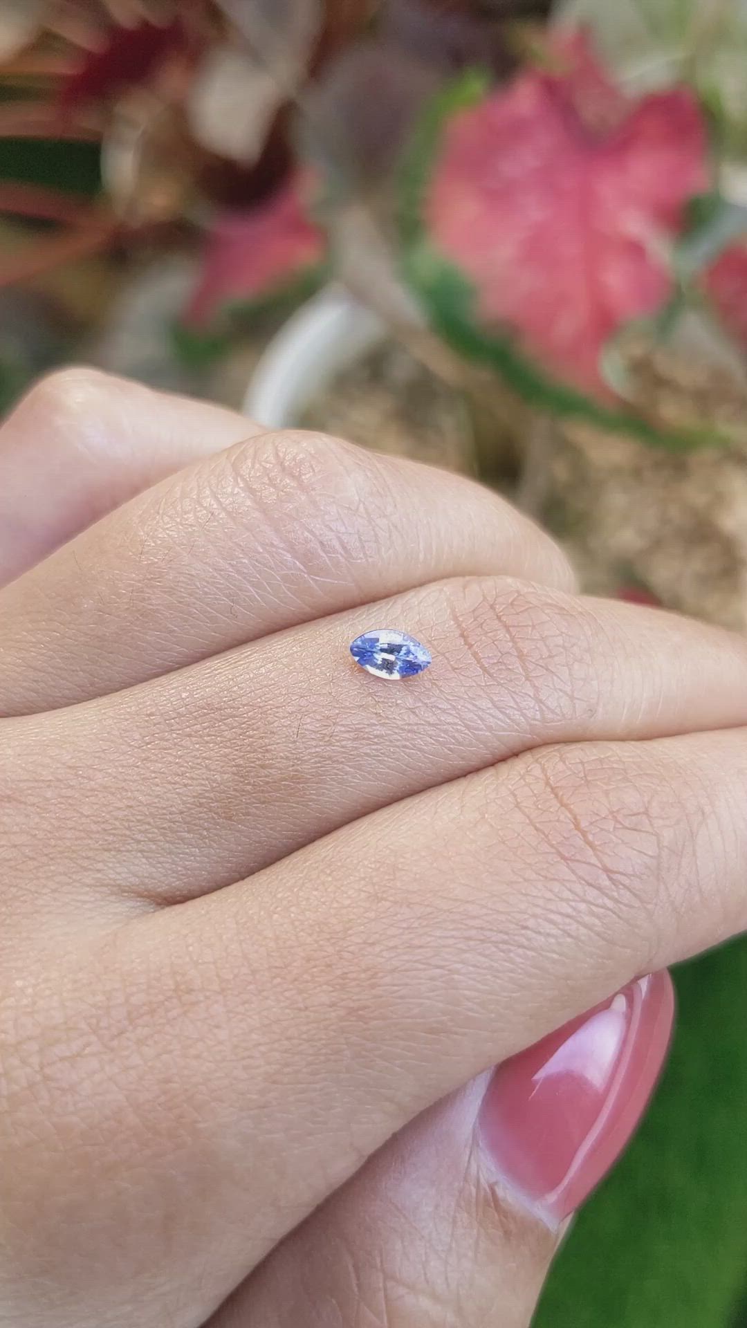 0.36 Ct. Blue Sapphire from Ceylon (Sri Lanka) Size Video