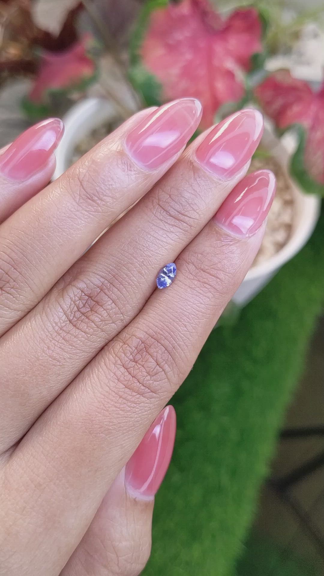 0.36 Ct. Blue Sapphire from Ceylon (Sri Lanka) Size Video