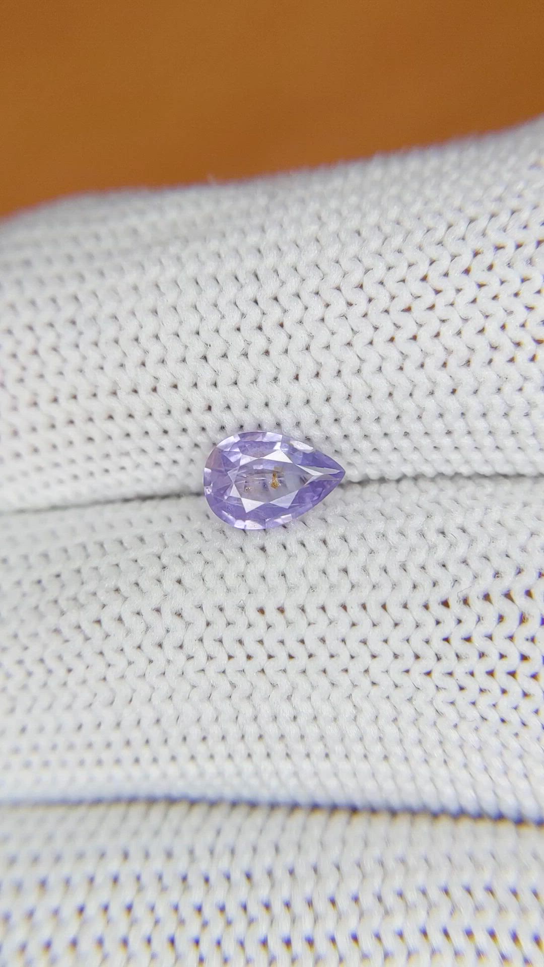 0.71 Ct. Purple Sapphire from Ceylon (Sri Lanka) Size Video