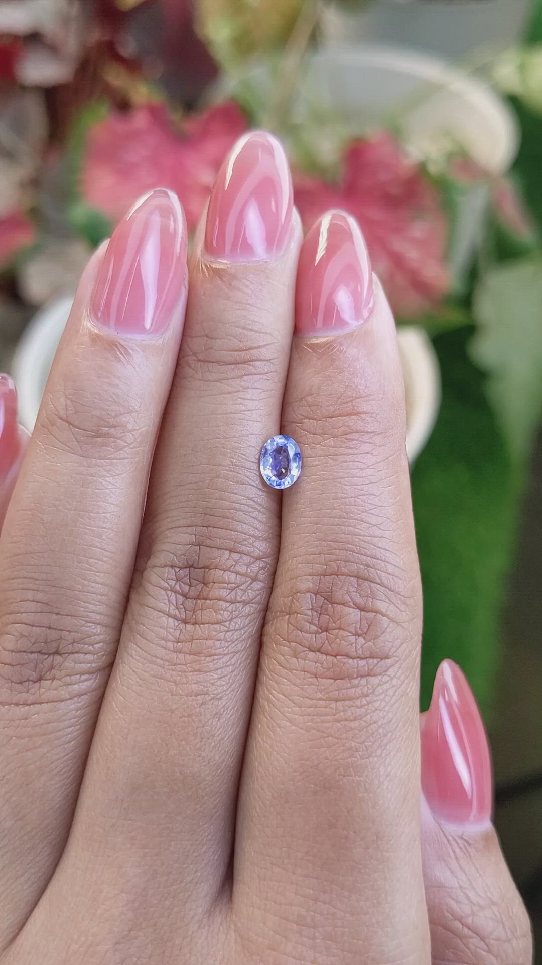 0.56 Ct. Blue Sapphire from Ceylon (Sri Lanka) Size Video
