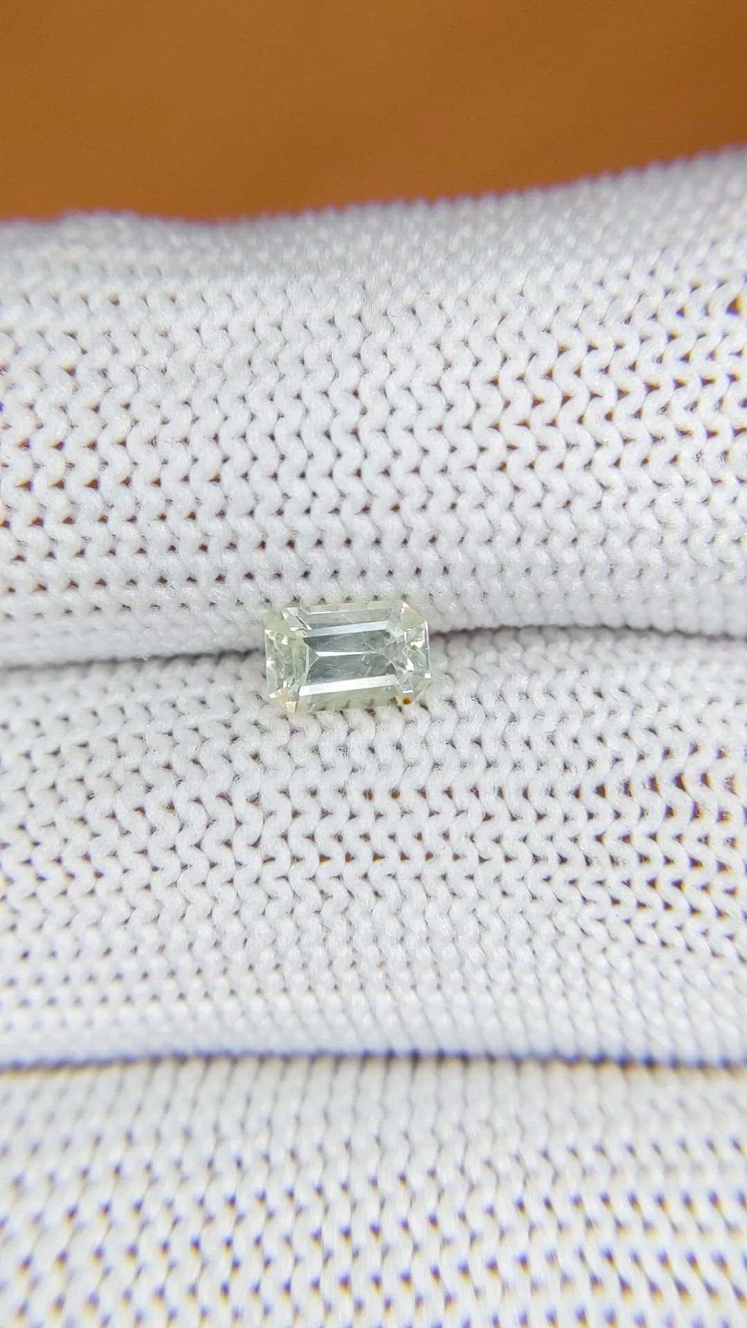 0.72 Ct. Yellow Sapphire from Ceylon (Sri Lanka) Size Video