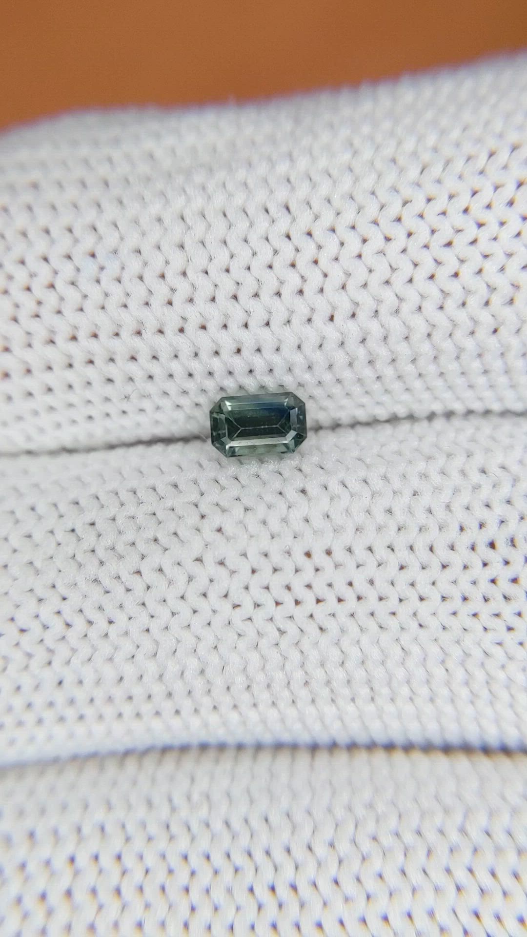 0.40 Ct. Bluish Green Sapphire from Ceylon (Sri Lanka) Size Video