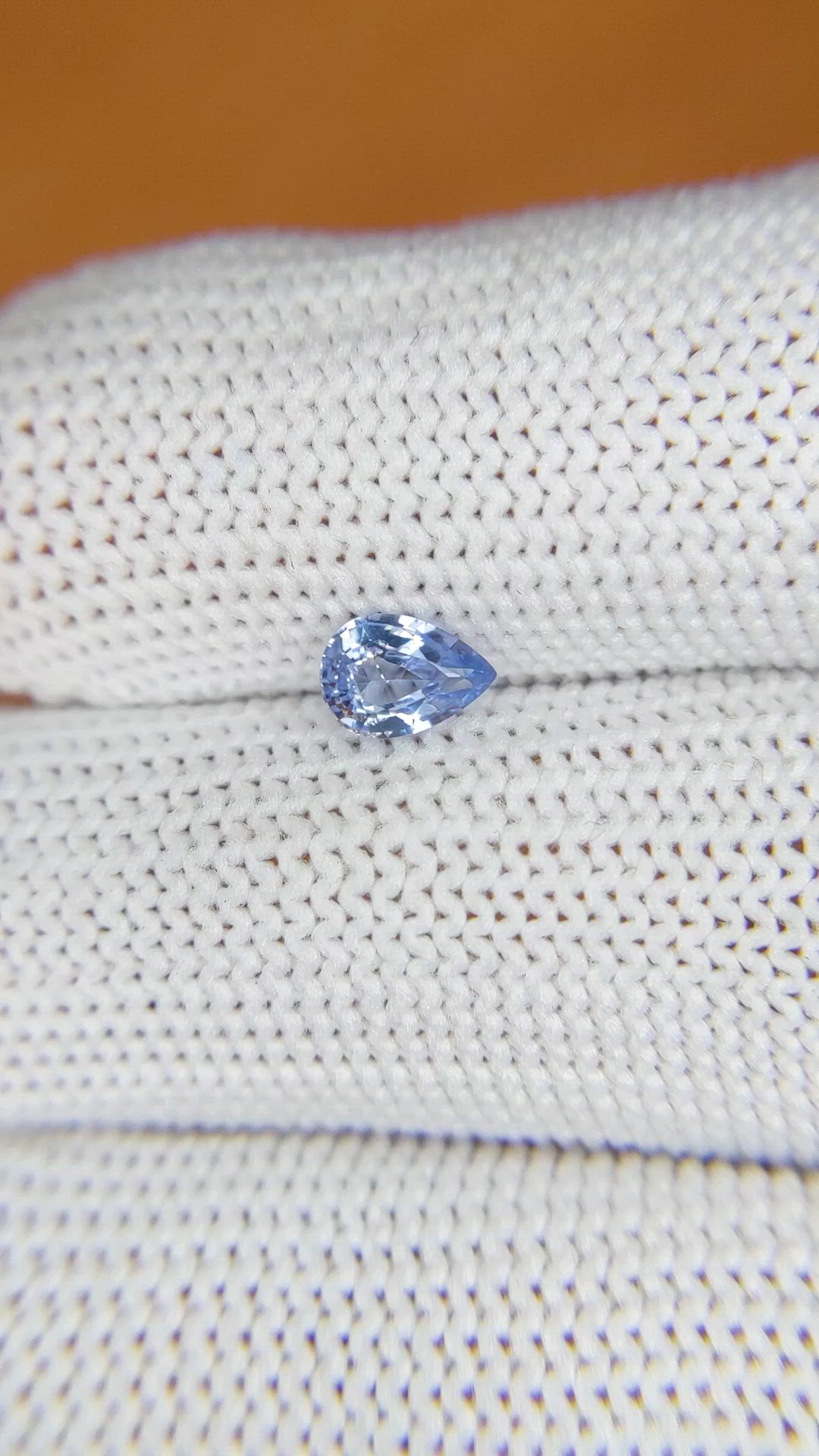 0.57 Ct. Blue Sapphire from Ceylon (Sri Lanka) Size Video