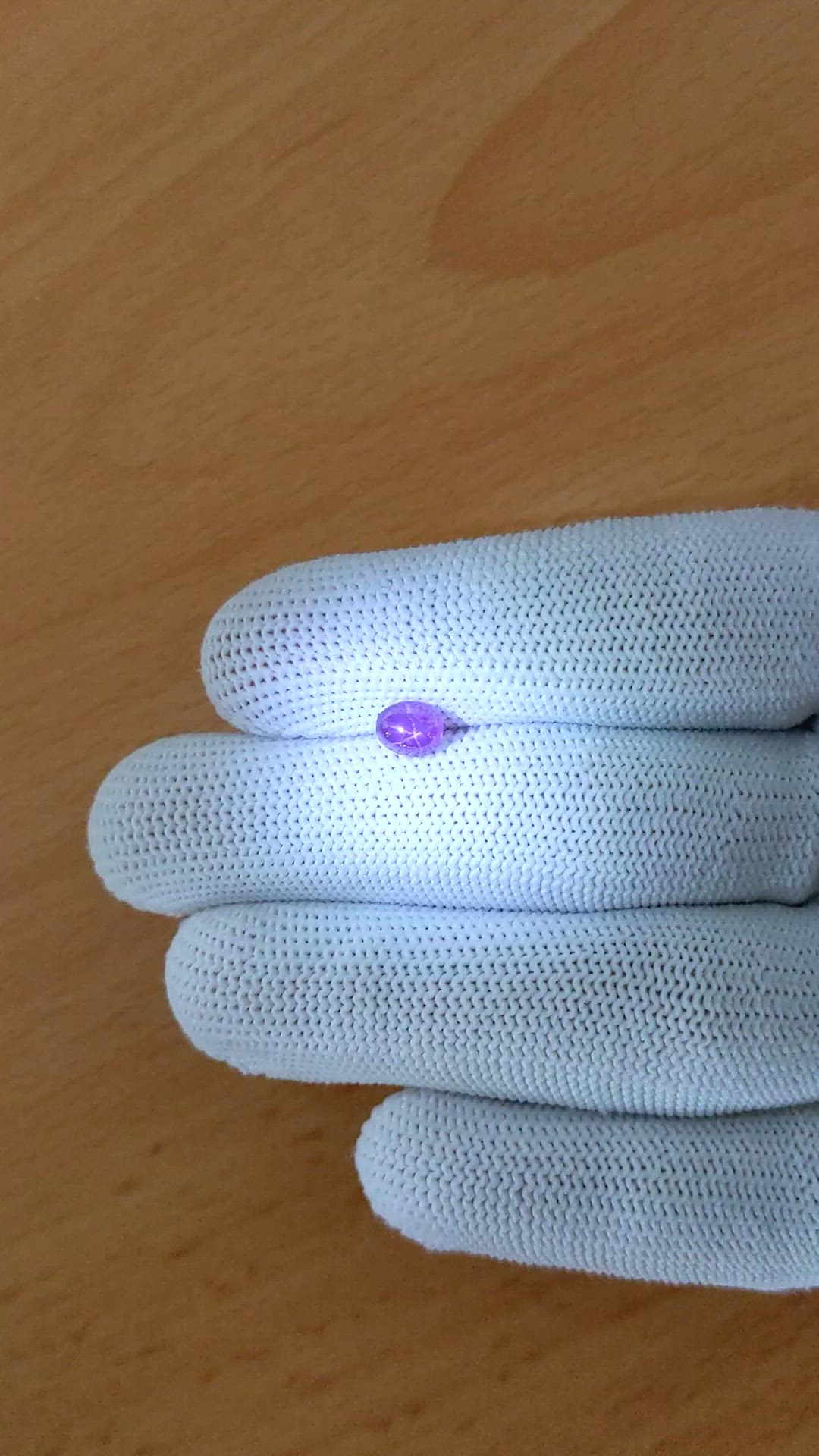 1.15 Ct. Purple Star Sapphire from Ceylon (Sri Lanka) Size Video