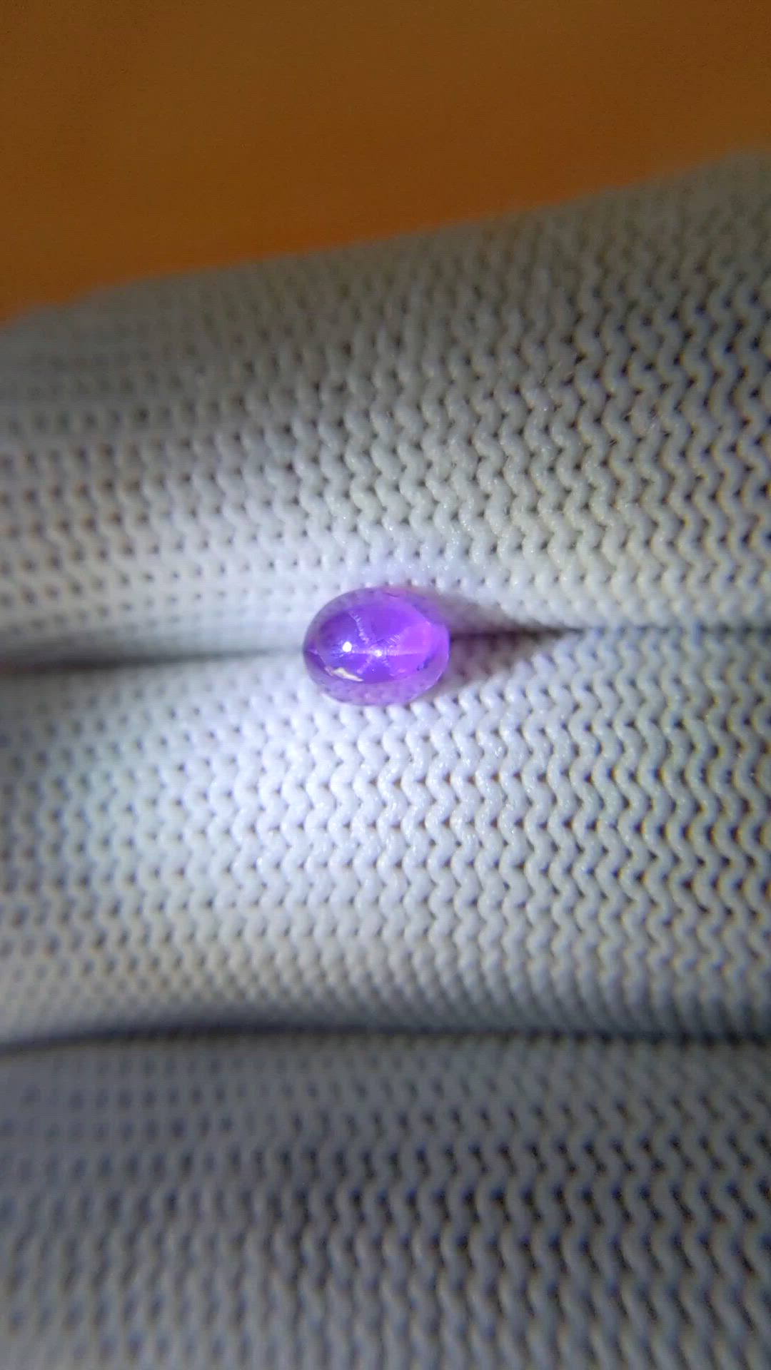 1.15 Ct. Purple Star Sapphire from Ceylon (Sri Lanka) Size Video