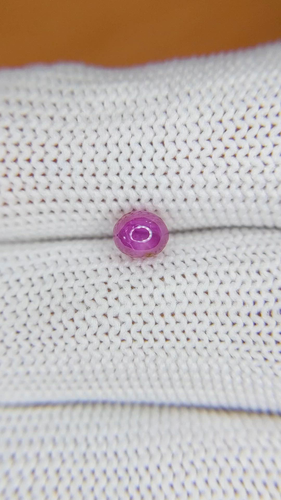 1.10 Ct. Pink Star Sapphire from Ceylon (Sri Lanka) Size Video