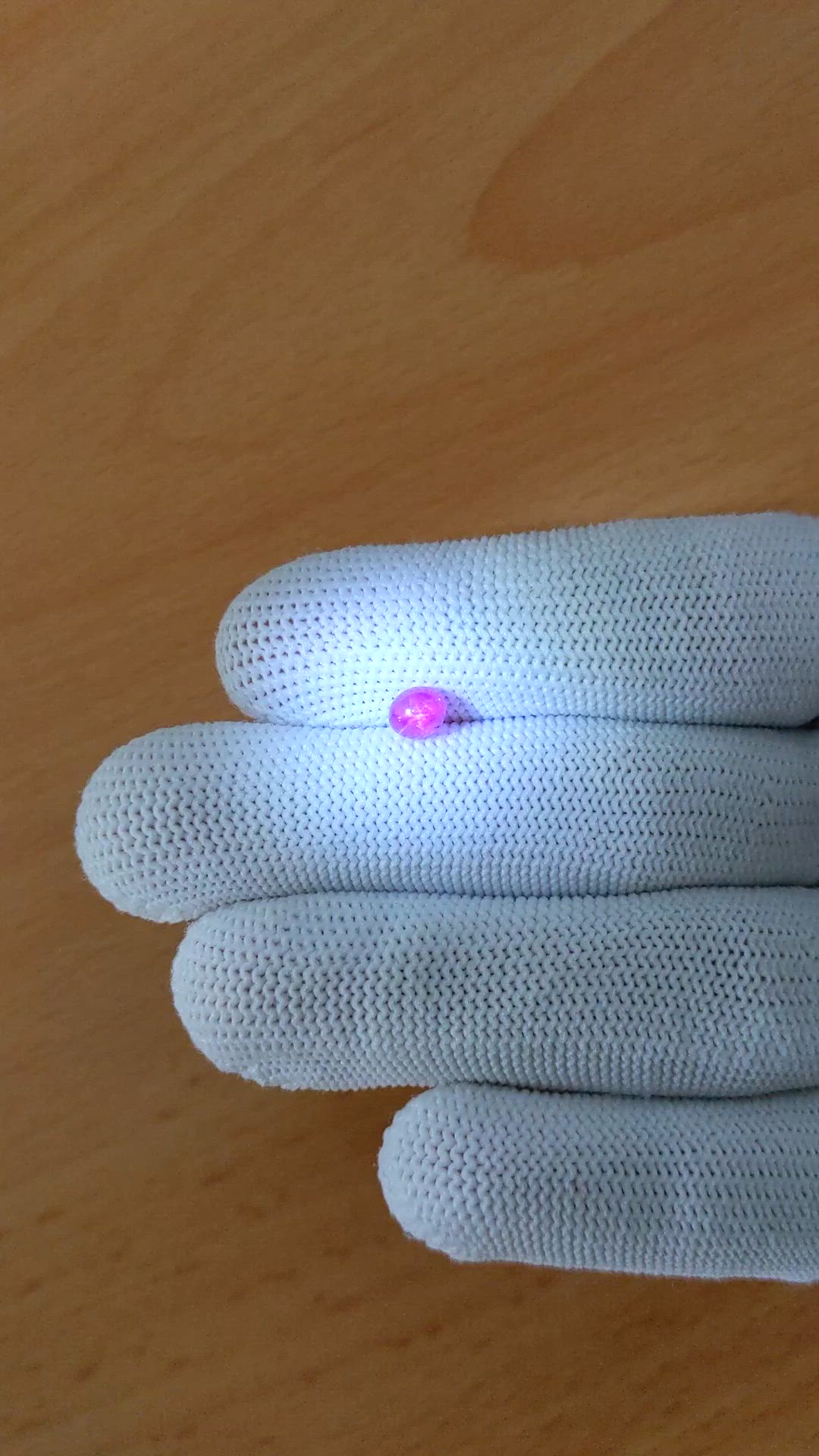 1.10 Ct. Pink Star Sapphire from Ceylon (Sri Lanka) Size Video