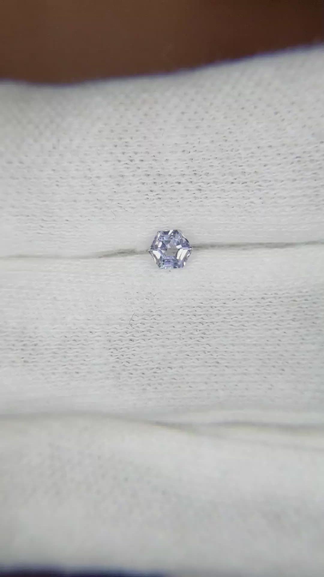 0.24 Ct. Blue Sapphire from Ceylon (Sri Lanka) Size Video