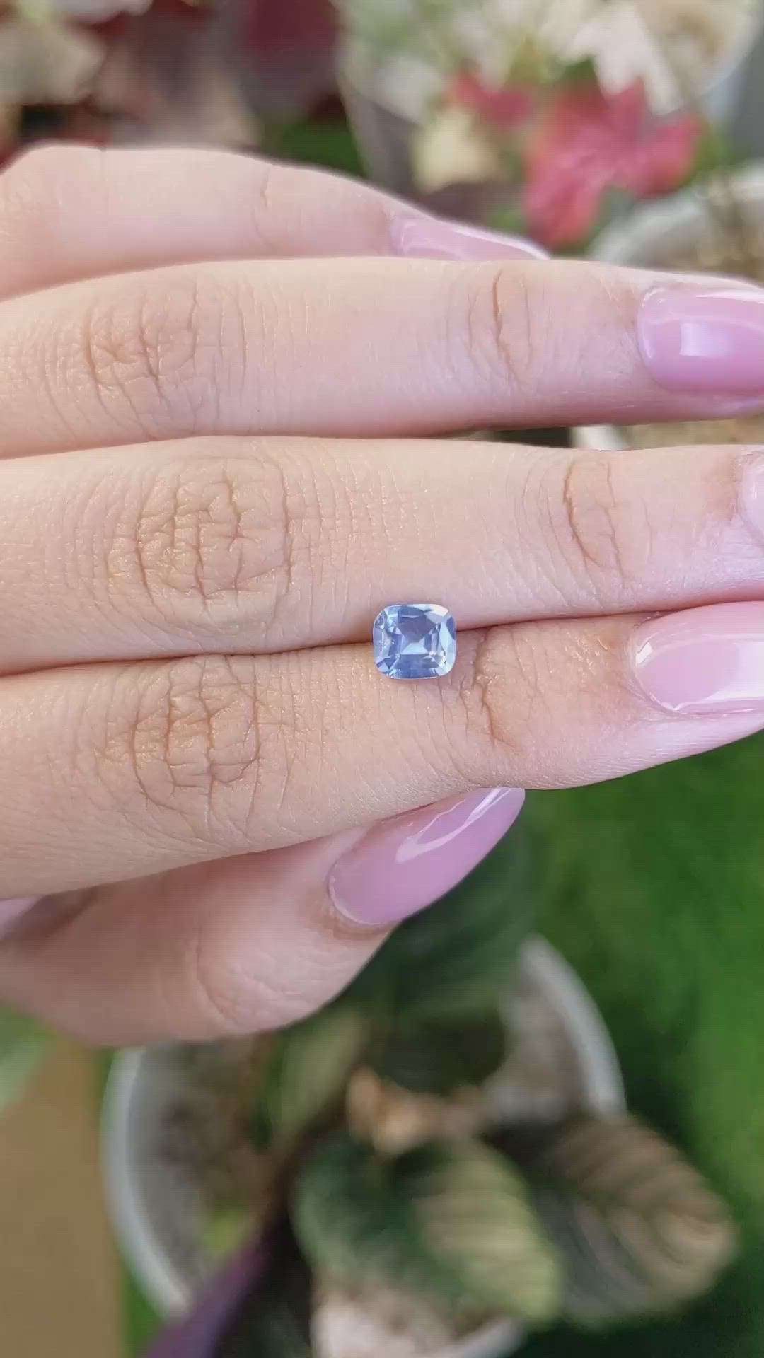 0.88 Ct. Blue Sapphire from Ceylon (Sri Lanka) Size Video