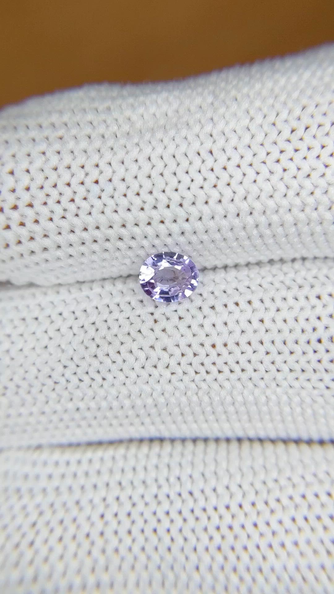 0.40 Ct. Purple Sapphire from Ceylon (Sri Lanka) Size Video