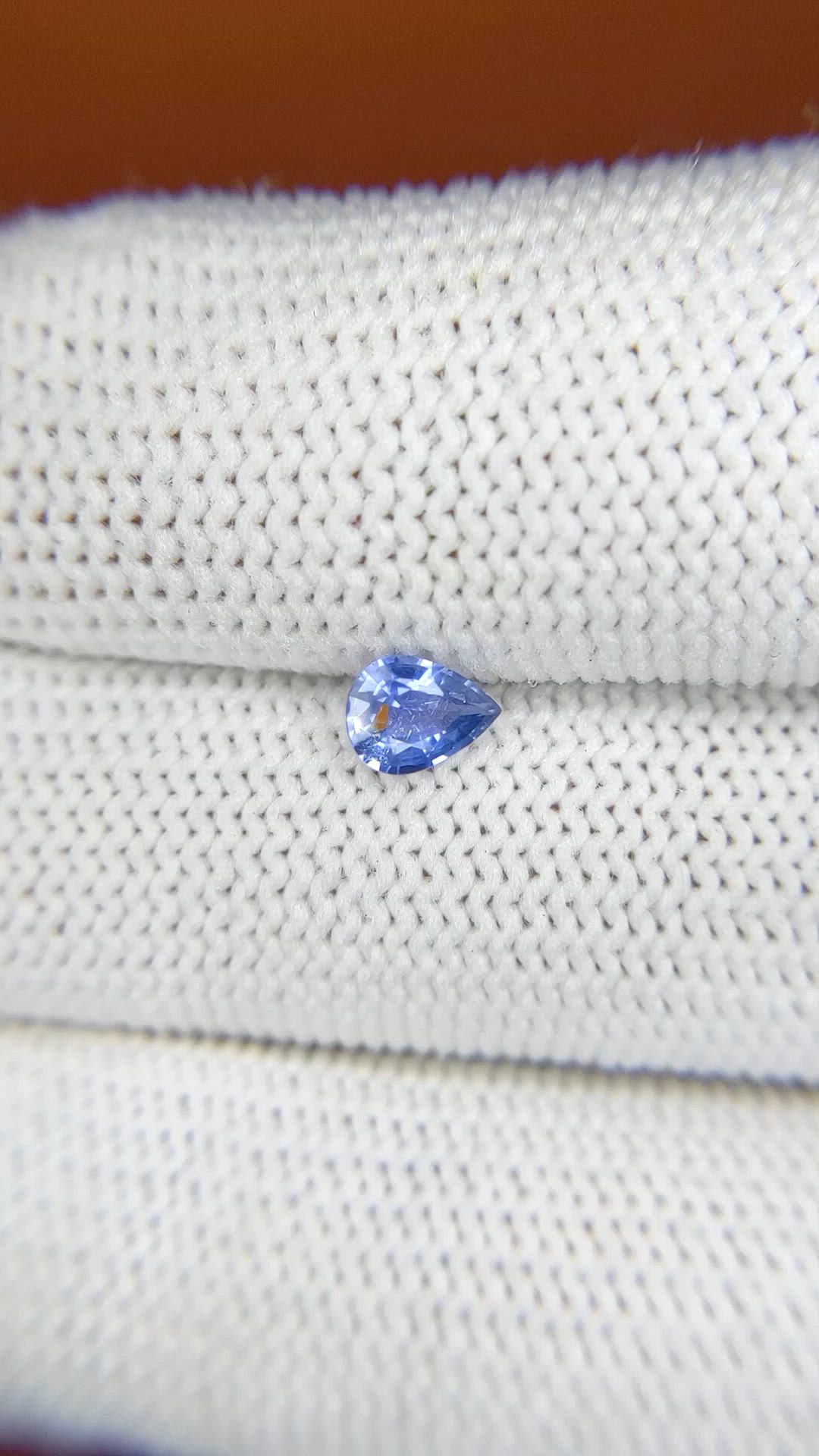 0.44 Ct. Blue Sapphire from Ceylon (Sri Lanka) Size Video