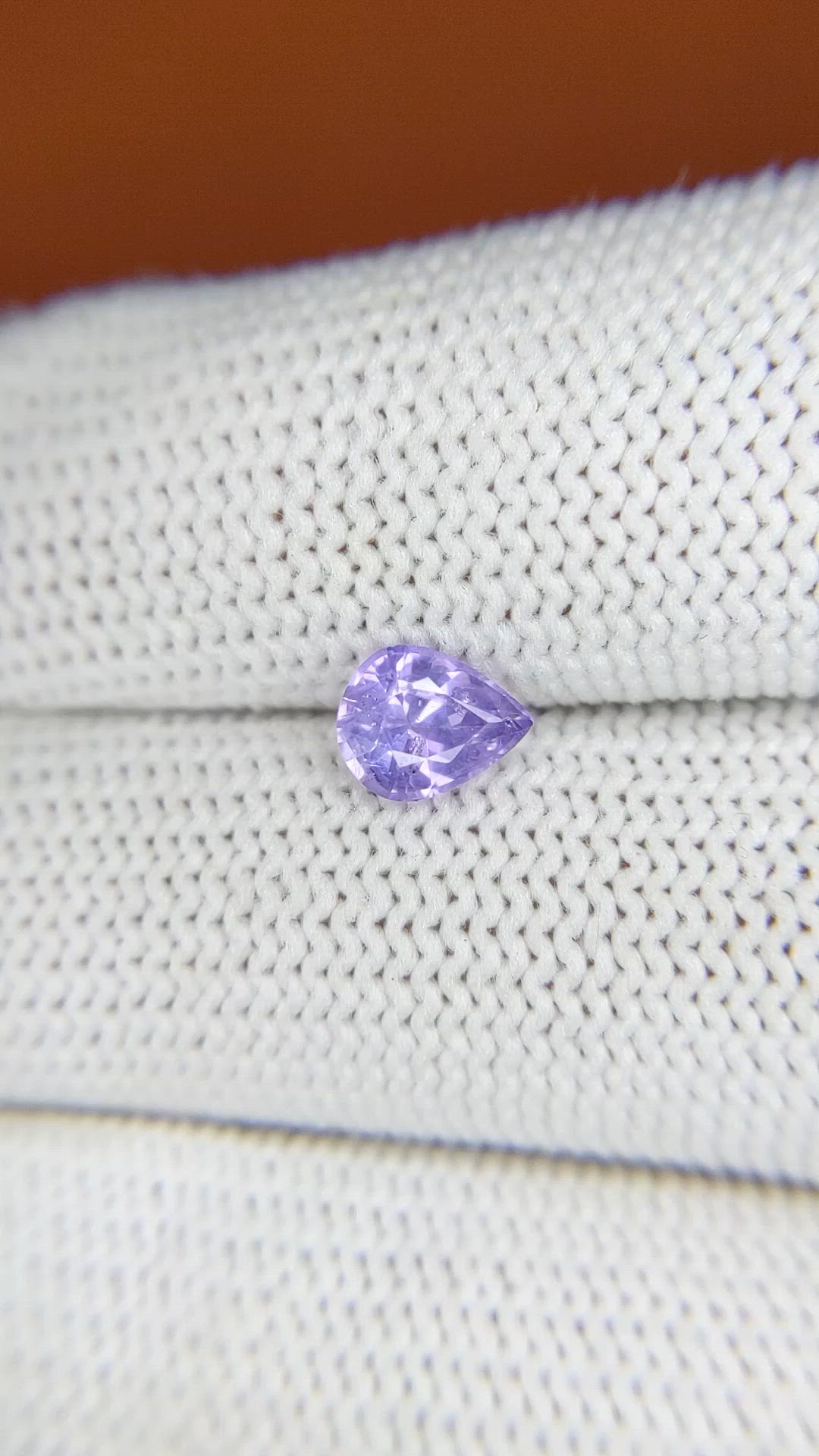 0.90 Ct. Pinkish Purple Sapphire from Ceylon (Sri Lanka) Size Video