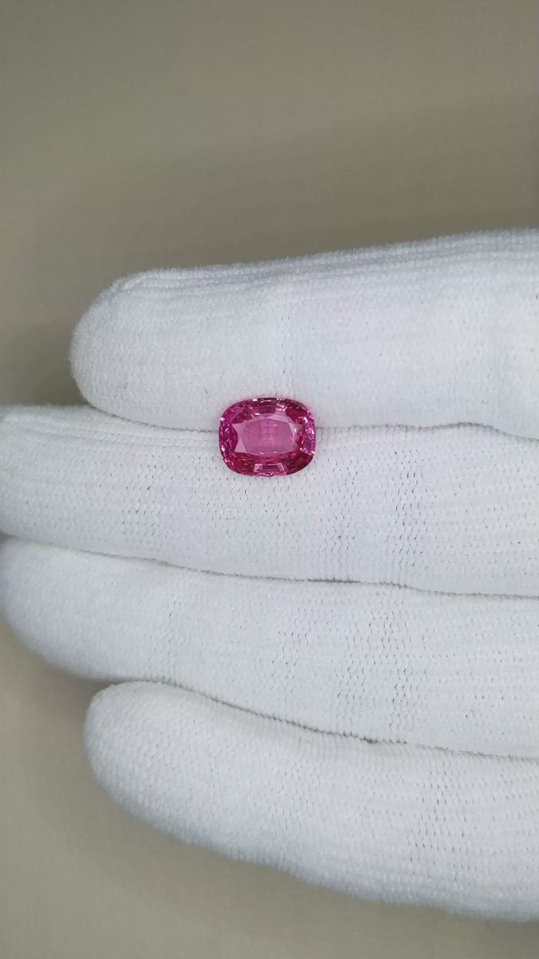 3.47 Ct. Pink Sapphire from Ceylon (Sri Lanka) Size Video