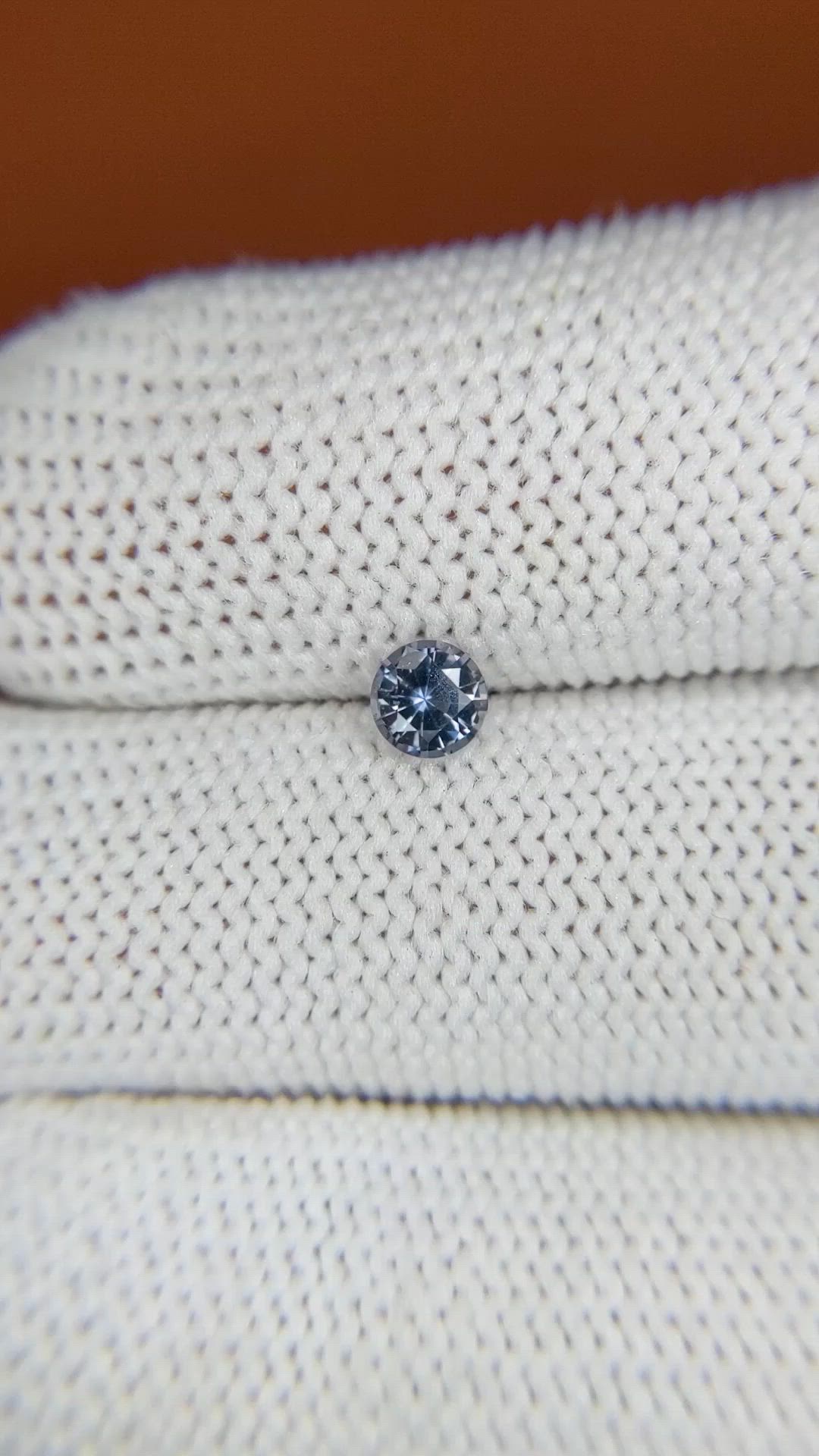 0.36 Ct. Purplish Blue Sapphire from Ceylon (Sri Lanka) Size Video