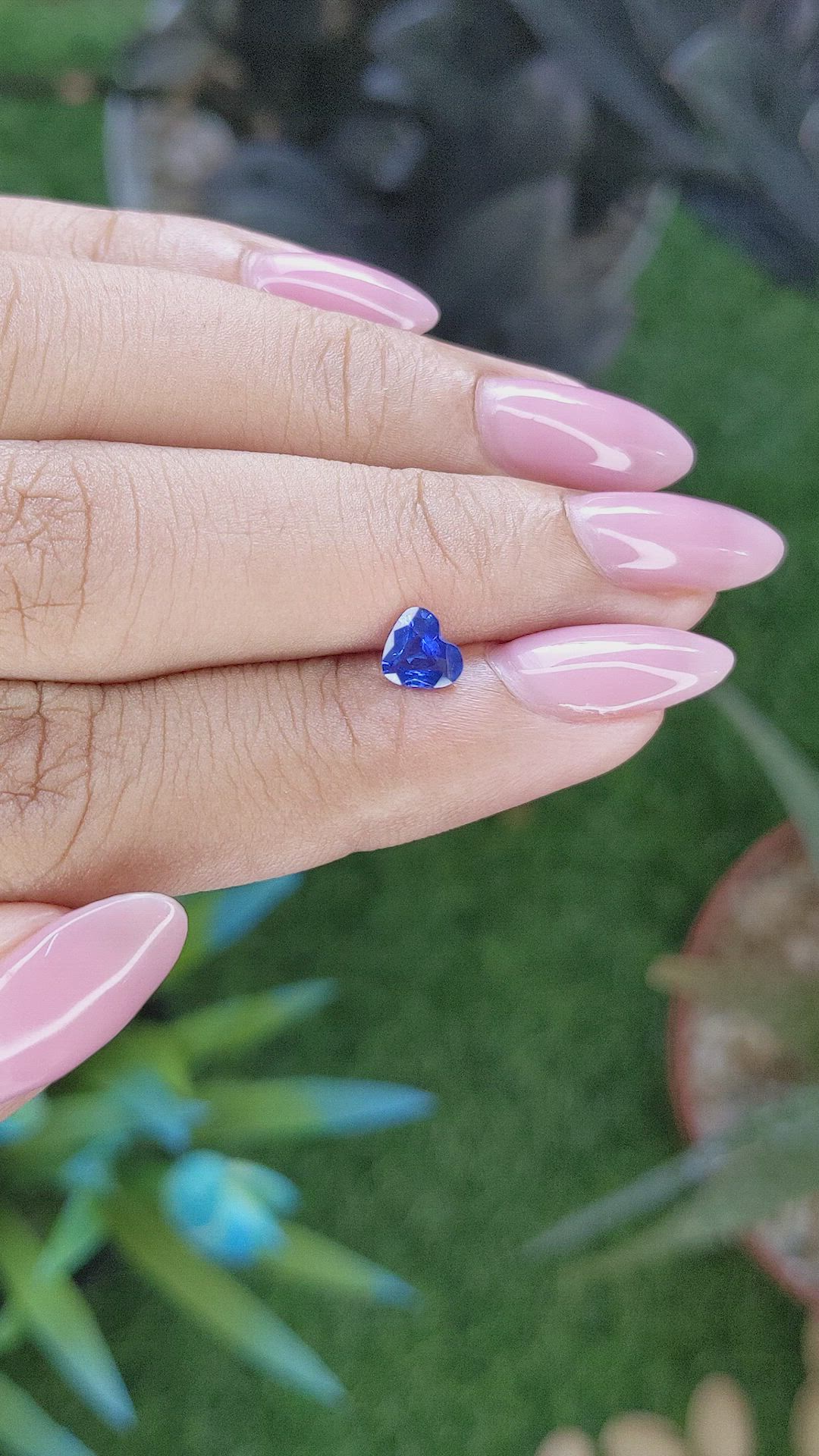 0.53 Ct. Blue Sapphire from Tanzania Size Video