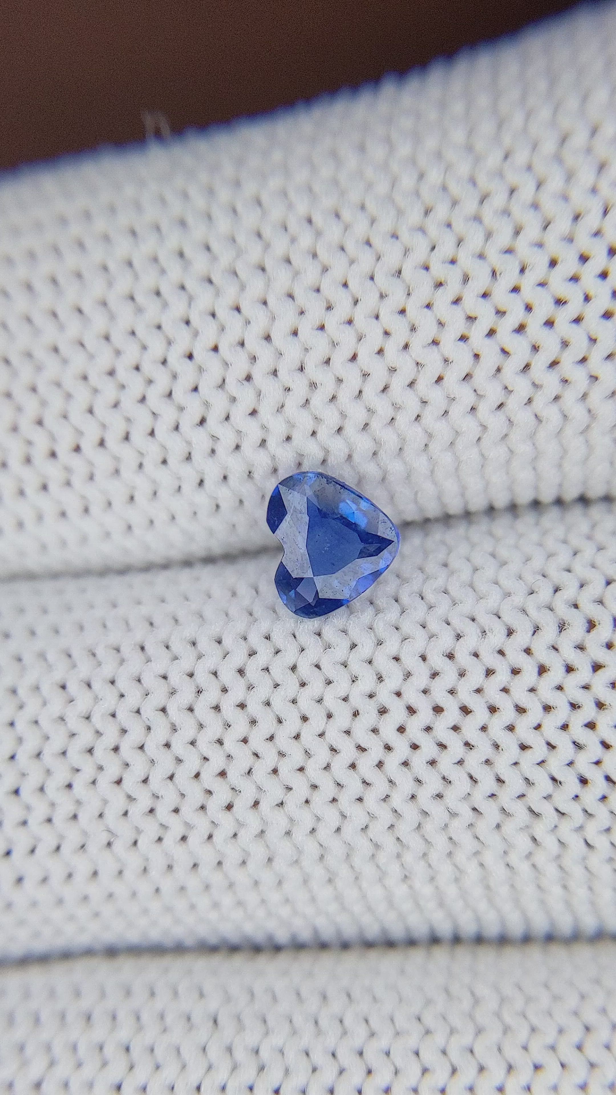 0.53 Ct. Blue Sapphire from Tanzania Size Video