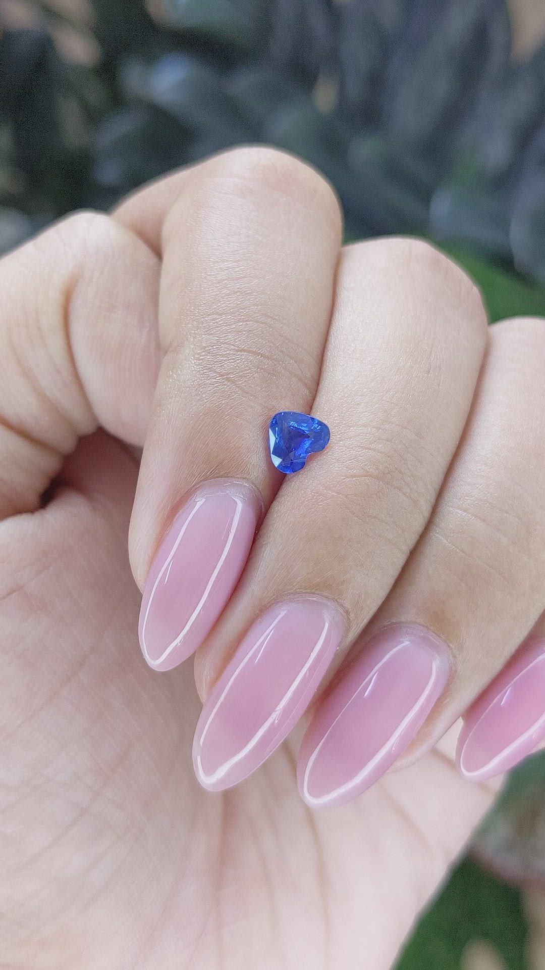0.53 Ct. Blue Sapphire from Tanzania Size Video